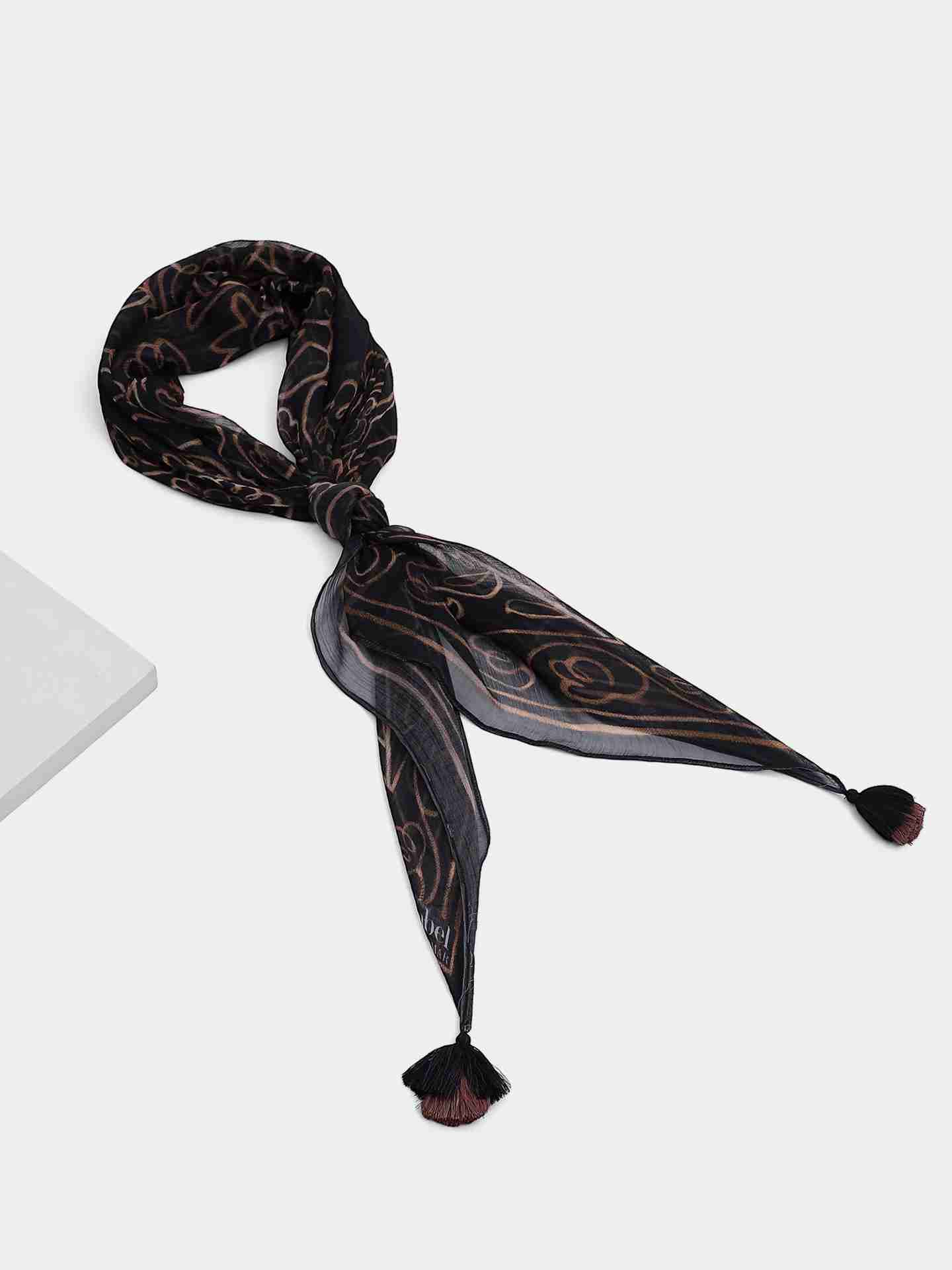 Black Marce Scarf