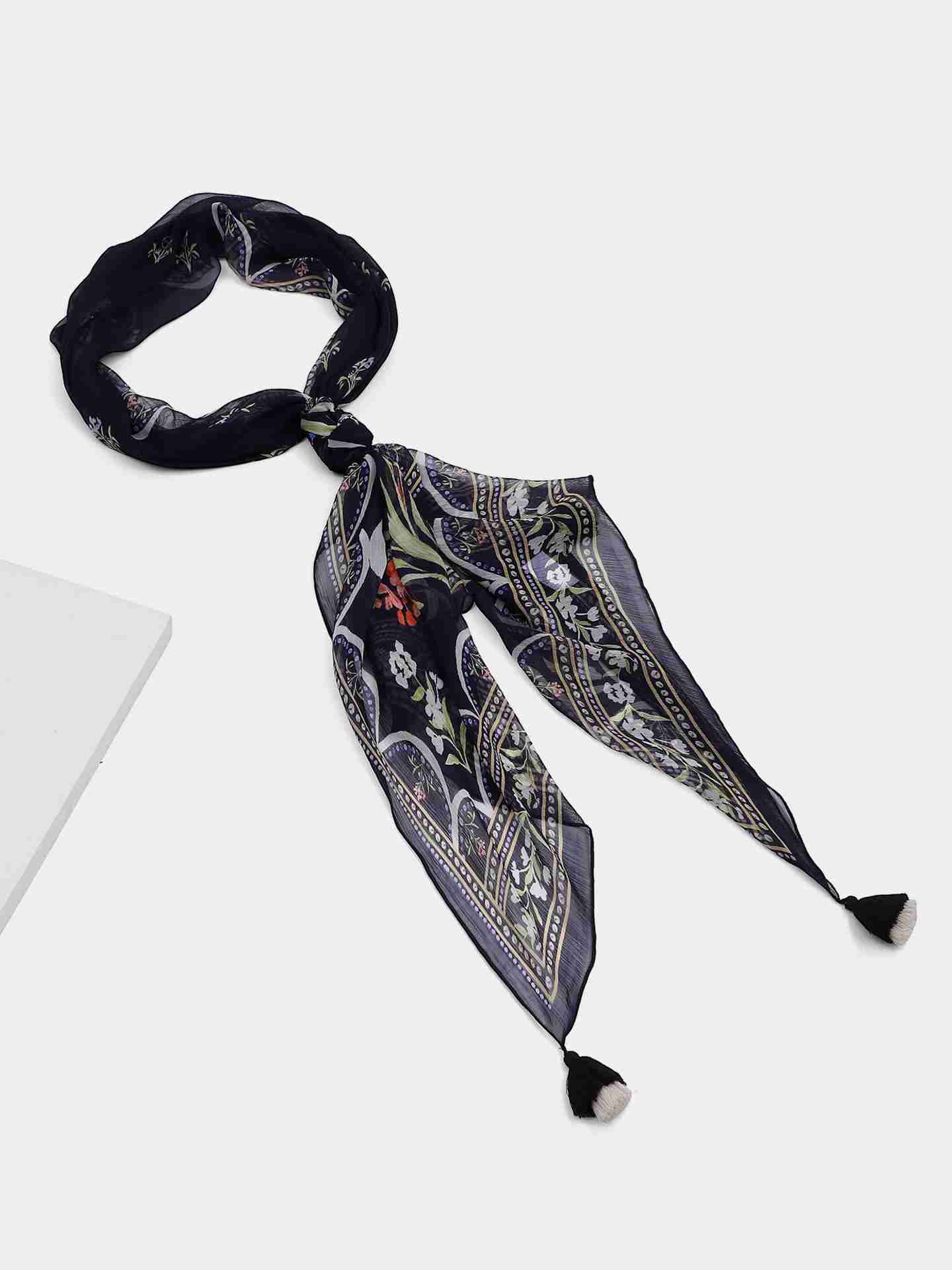 Black Alaia Scarf