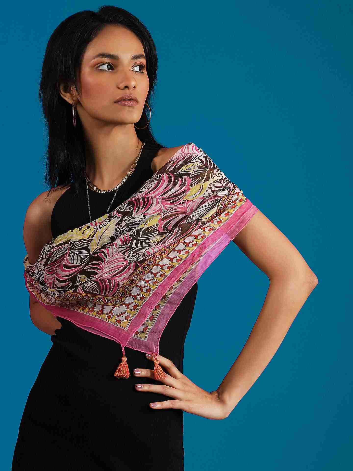 Red Nicole Square Scarf