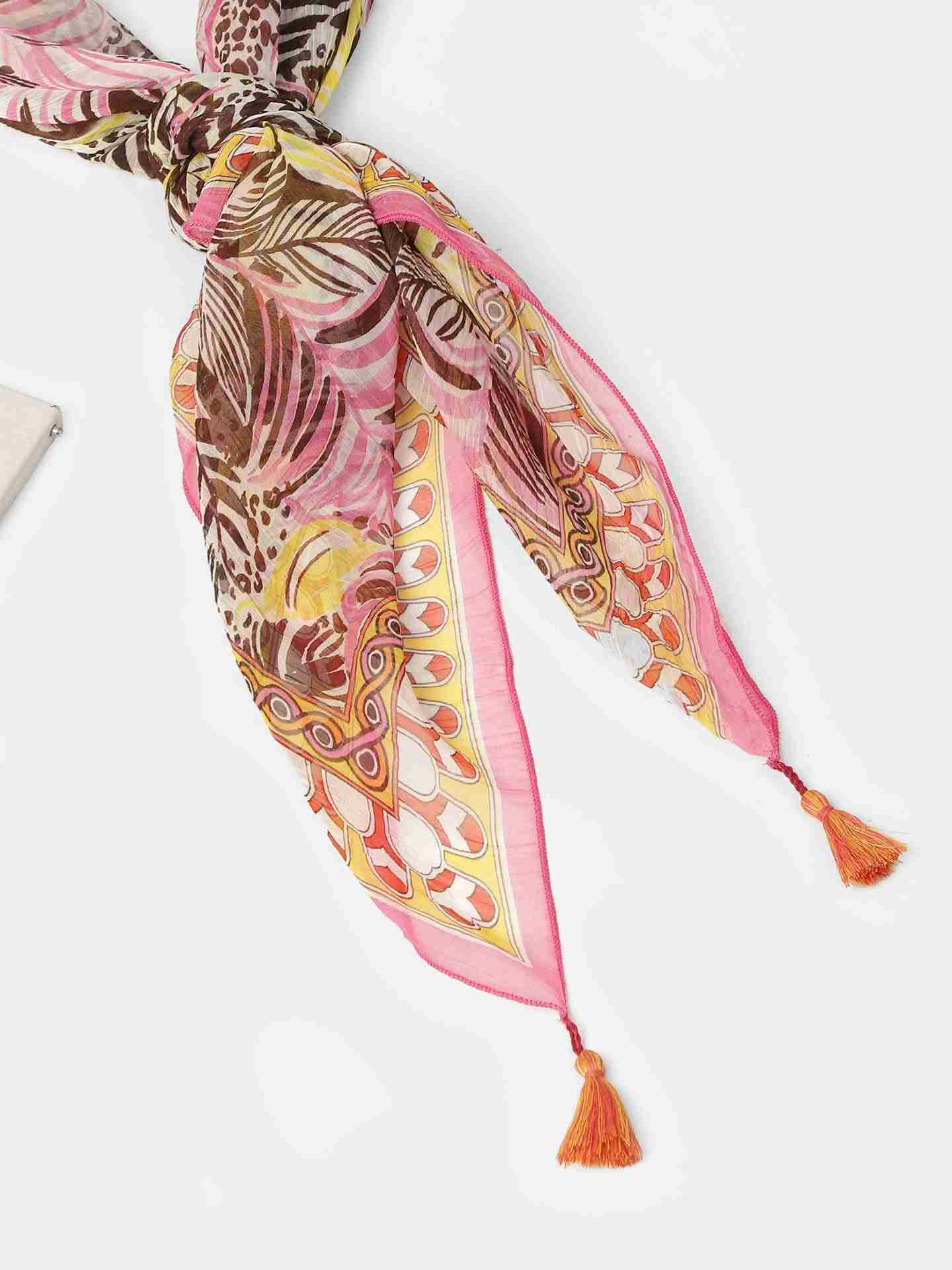 Red Nicole Square Scarf