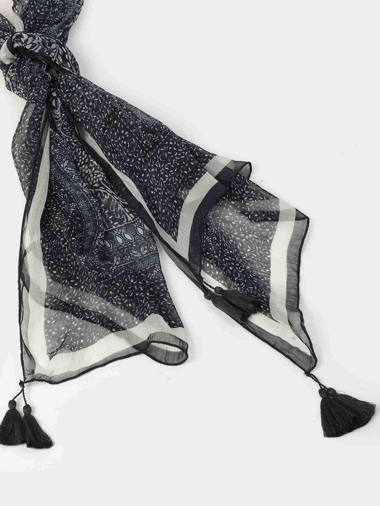 Blue Manique Rectangle Scarf