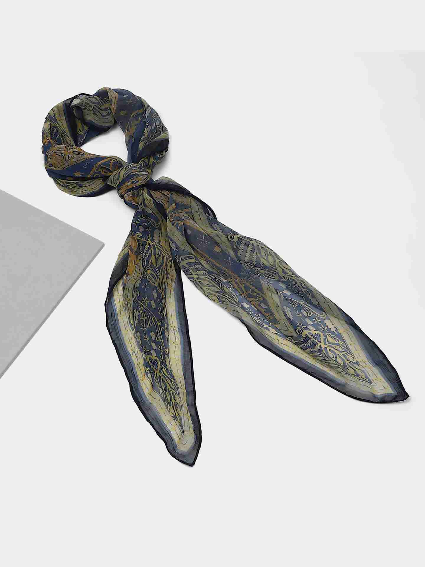 Blue Flip Square Scarf