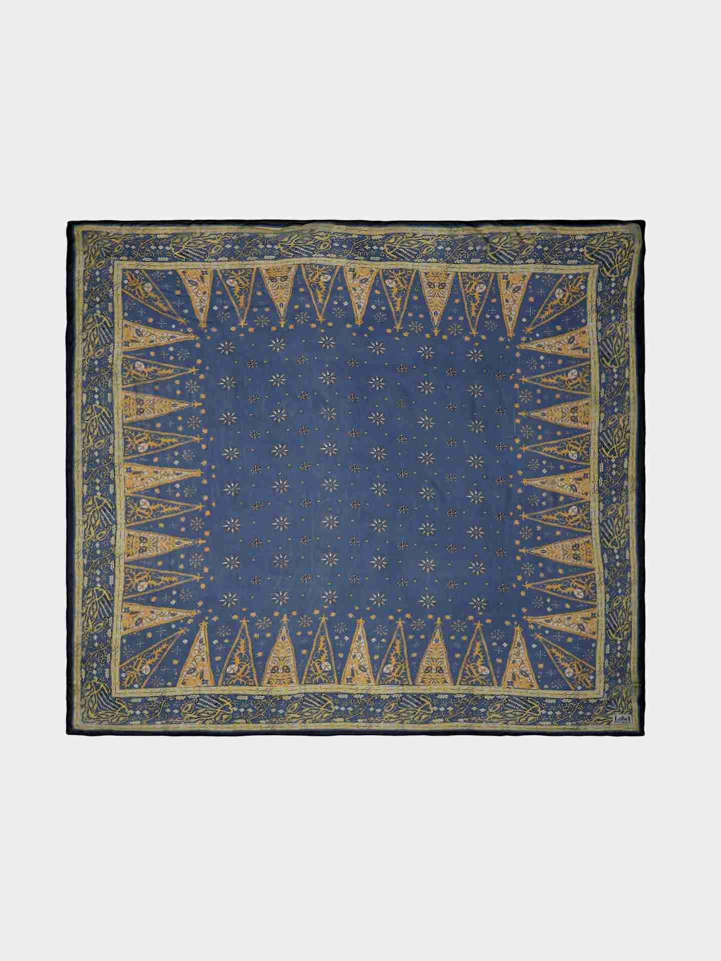 Blue Flip Square Scarf