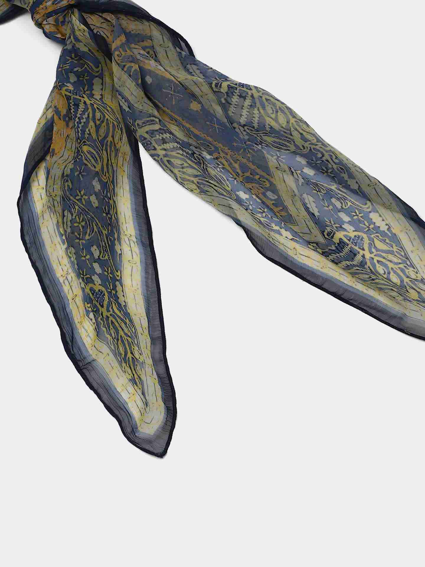 Blue Flip Square Scarf