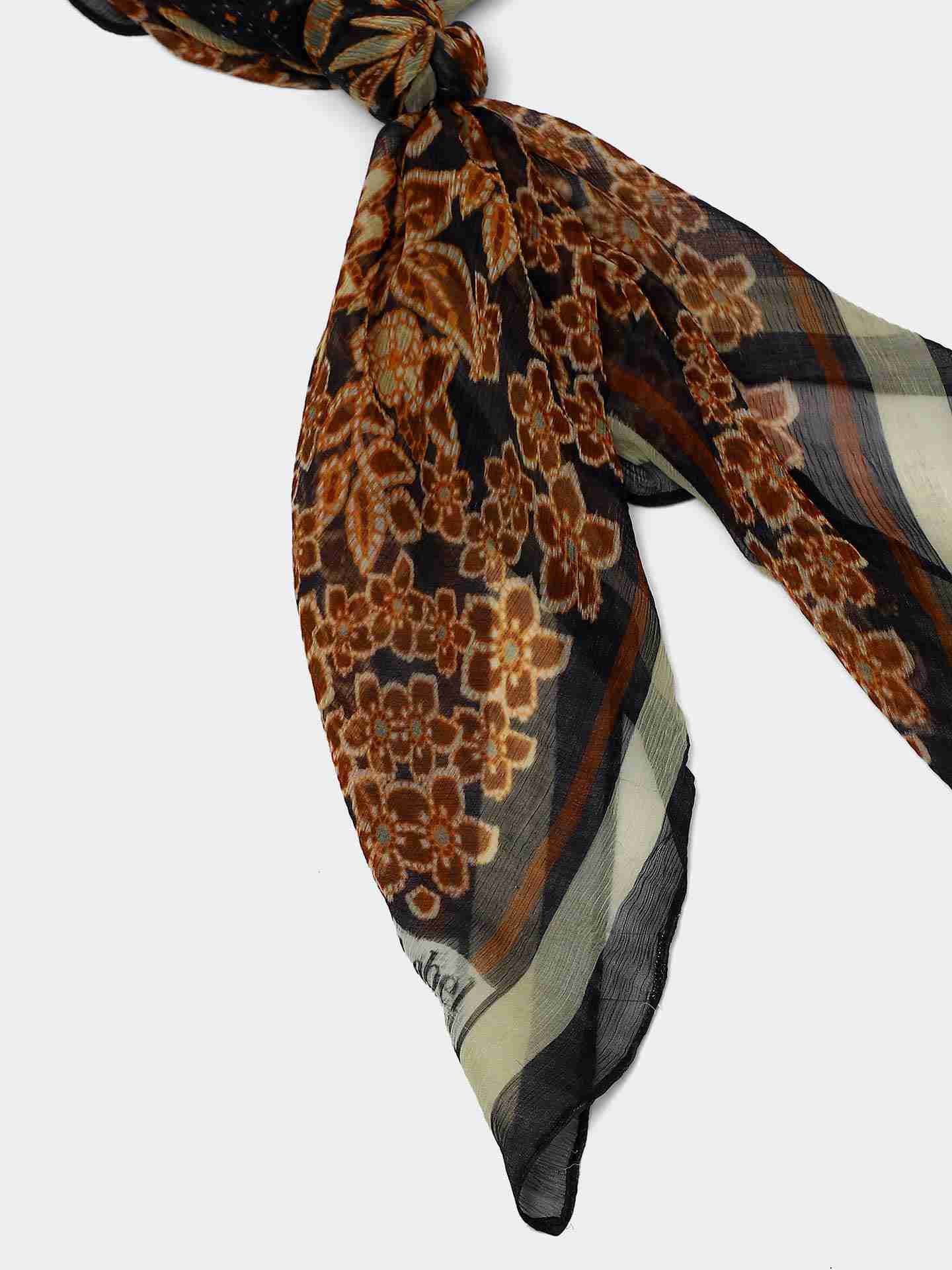 Black Ortisa Square Scarf