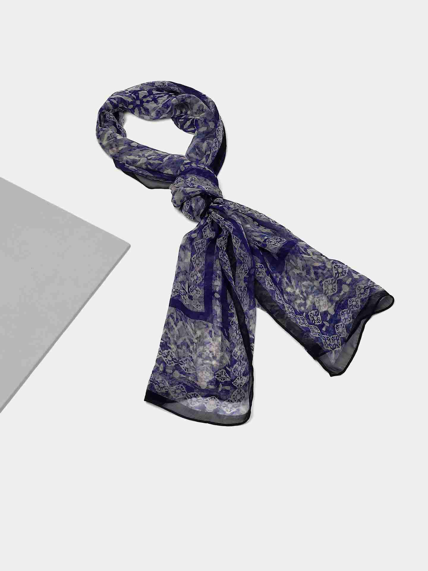 Blue Santiago Rectangle Scarf