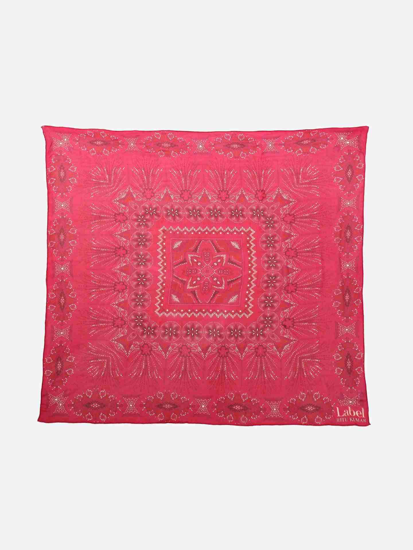 Pink Catherine Square Scarf