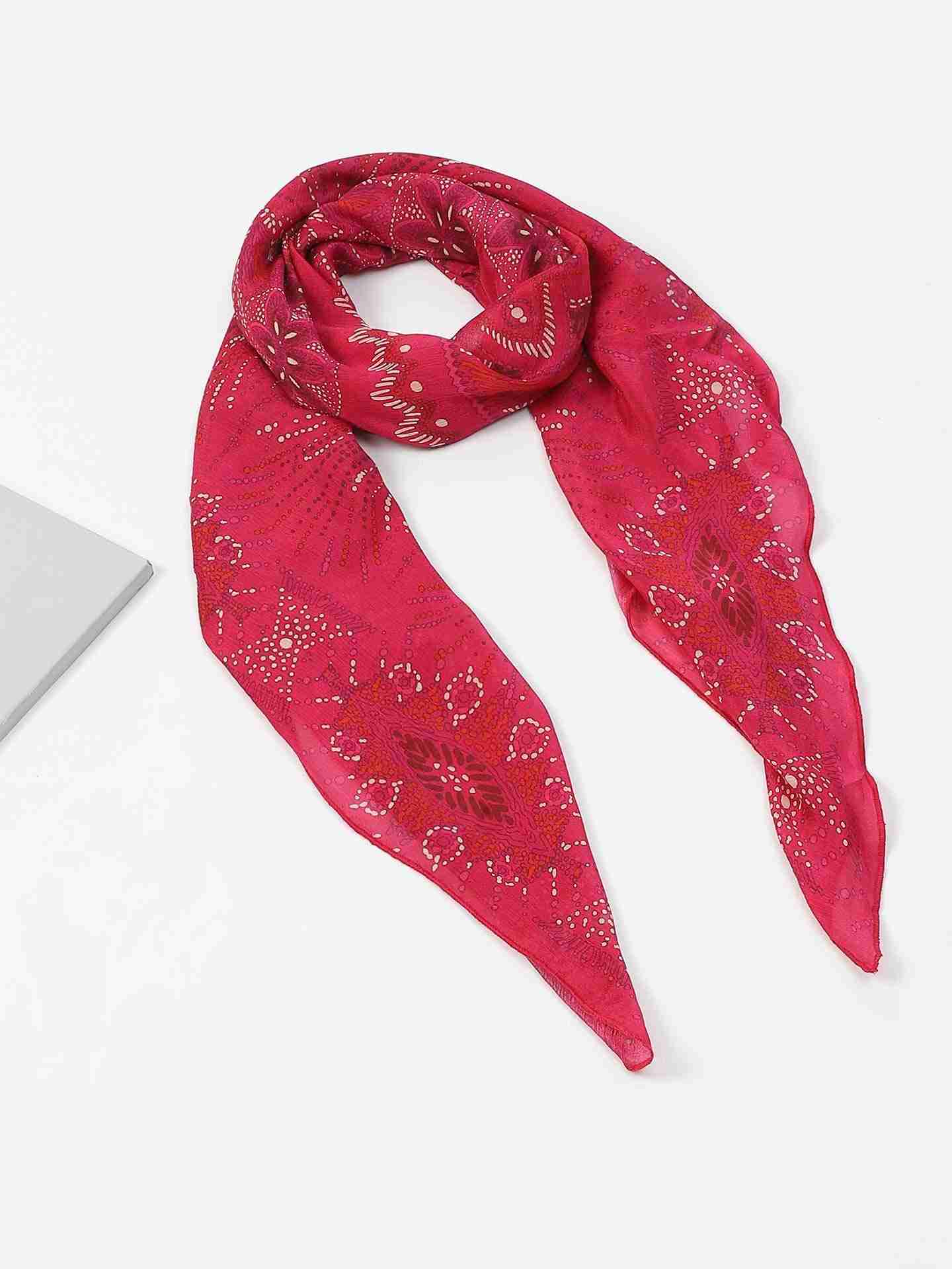 Pink Catherine Square Scarf