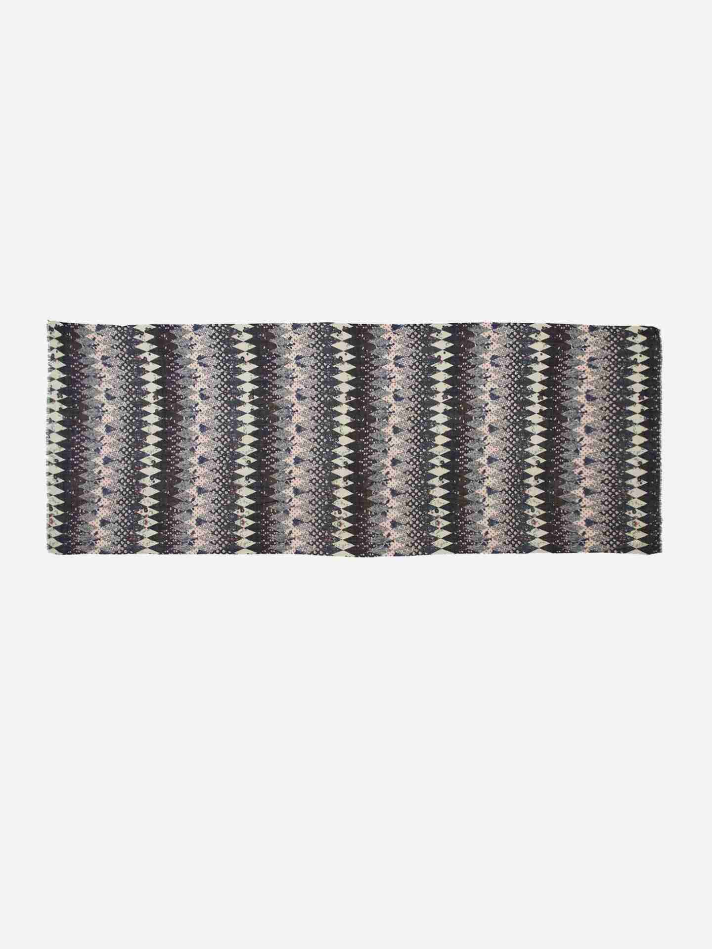 Black Aster Square Scarf