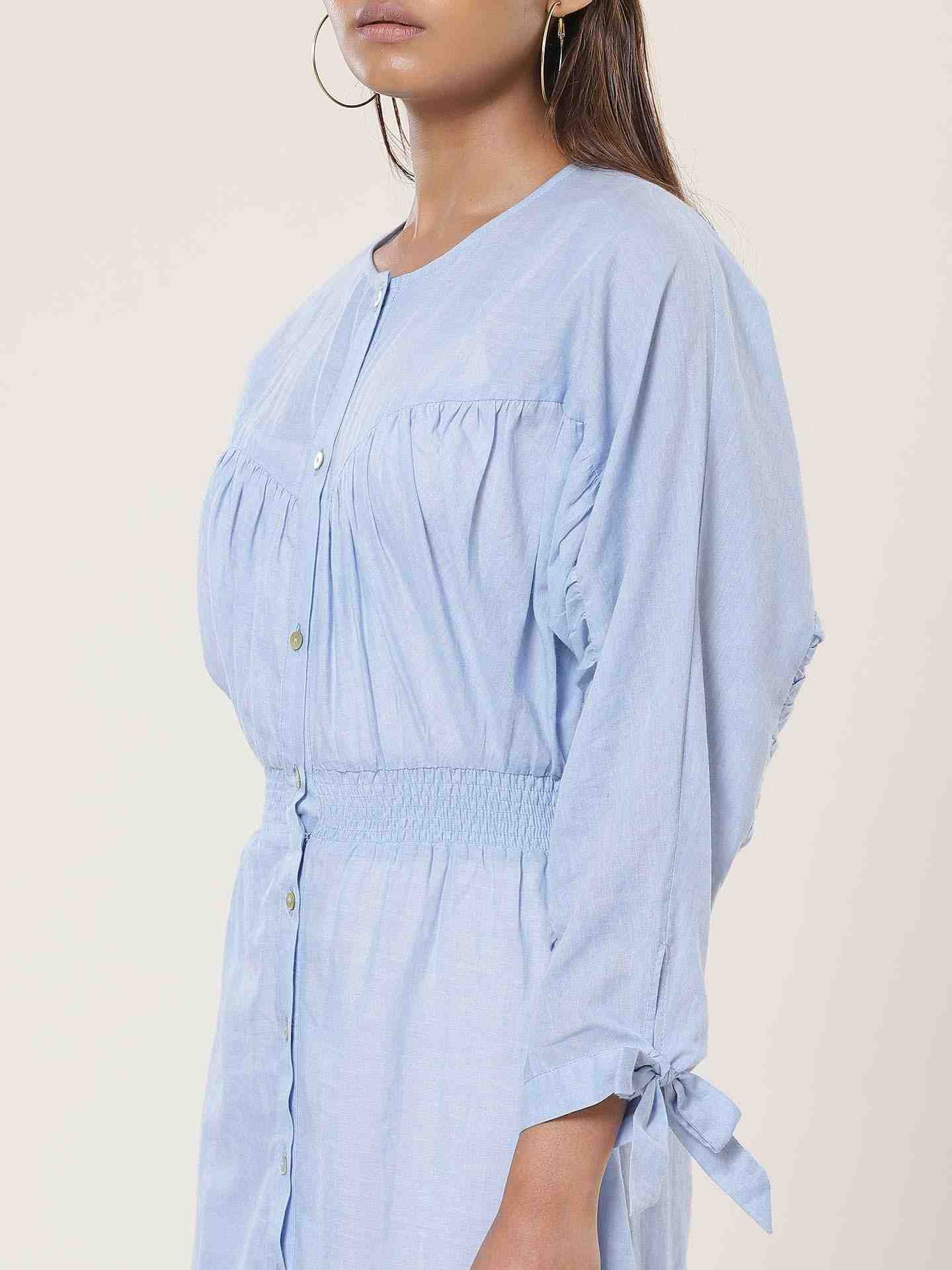 Blue Fashion Flair Shift Dress