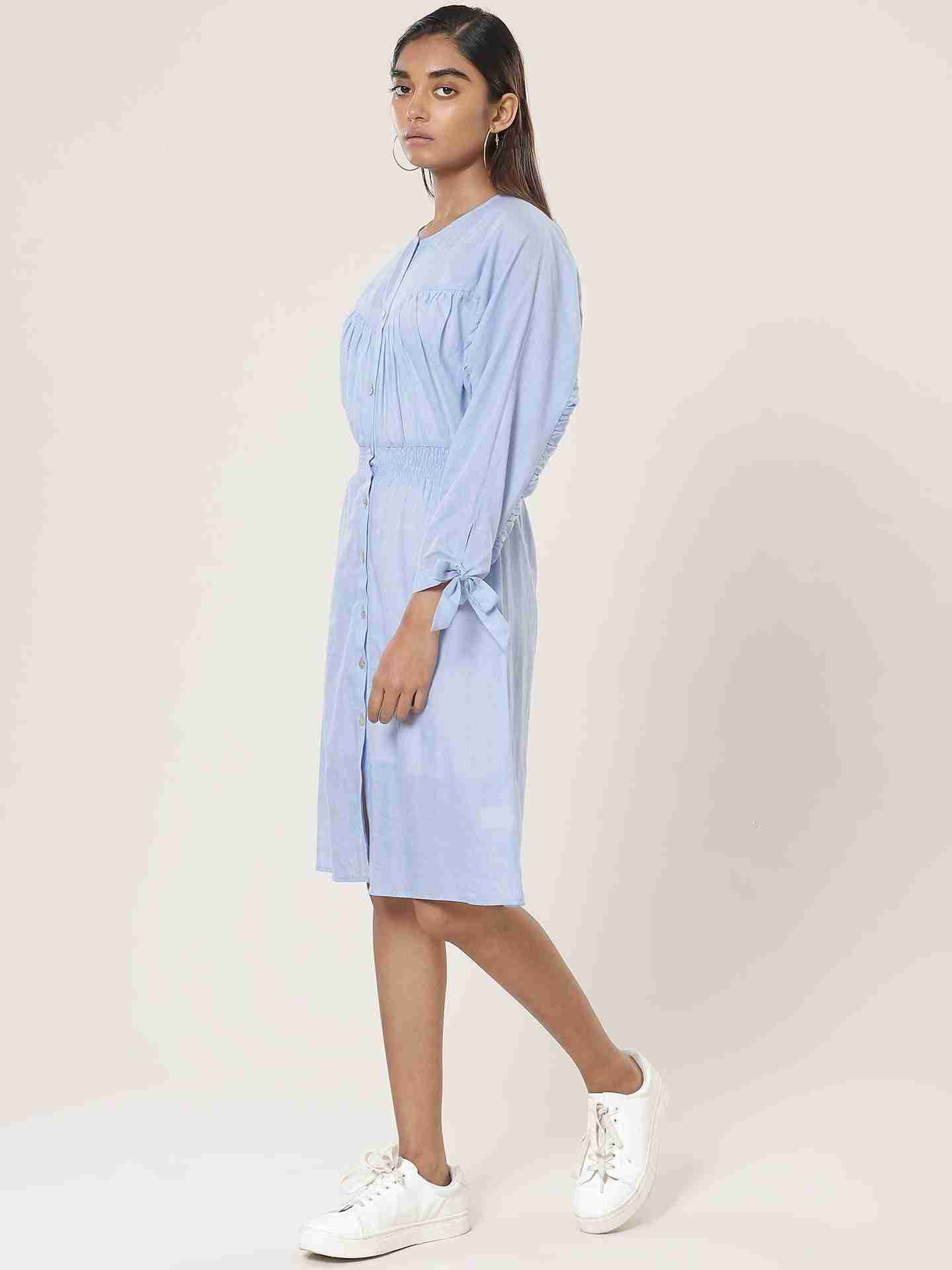 Blue Fashion Flair Shift Dress