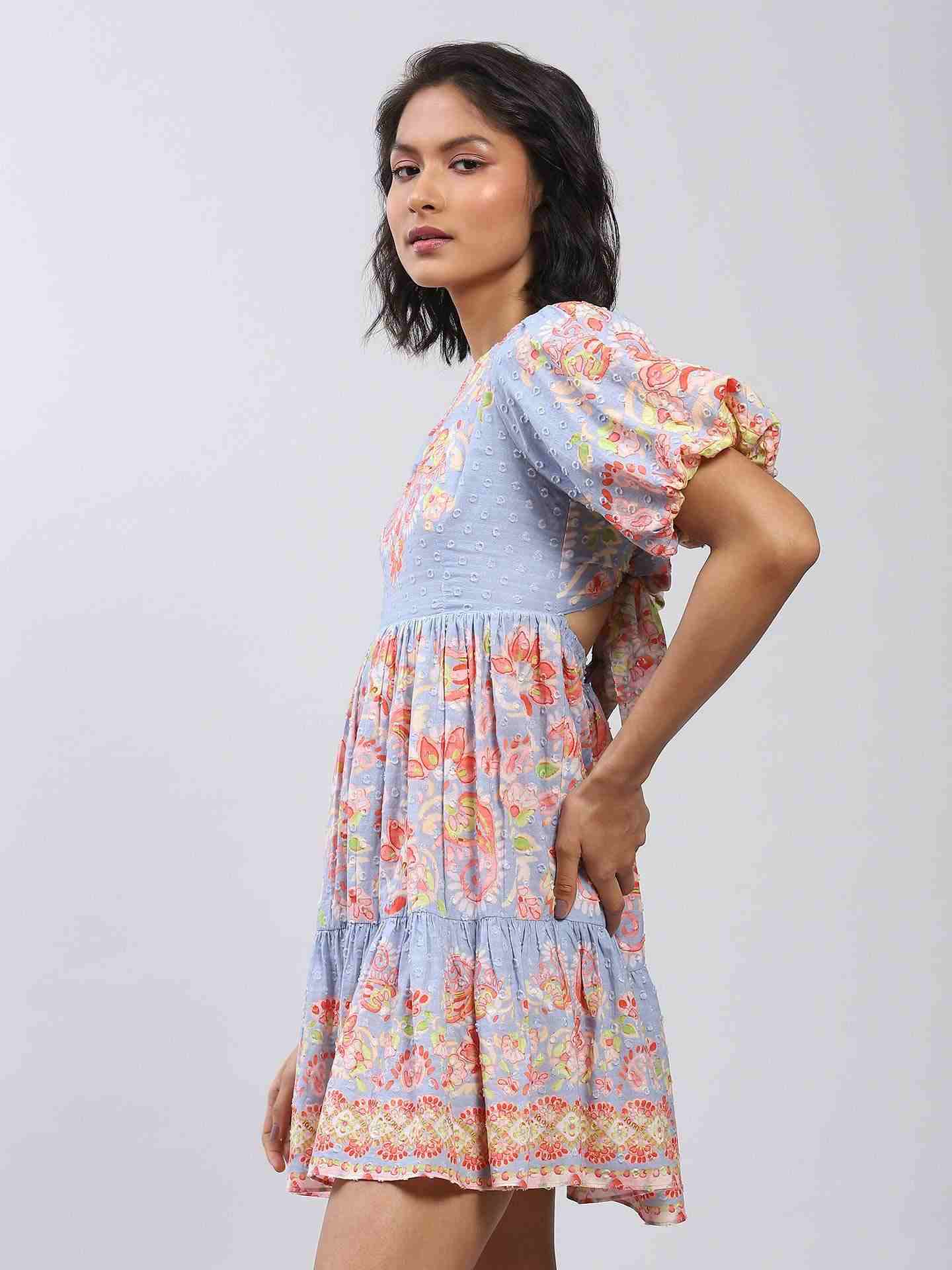 Blue Sisilia Short Dress