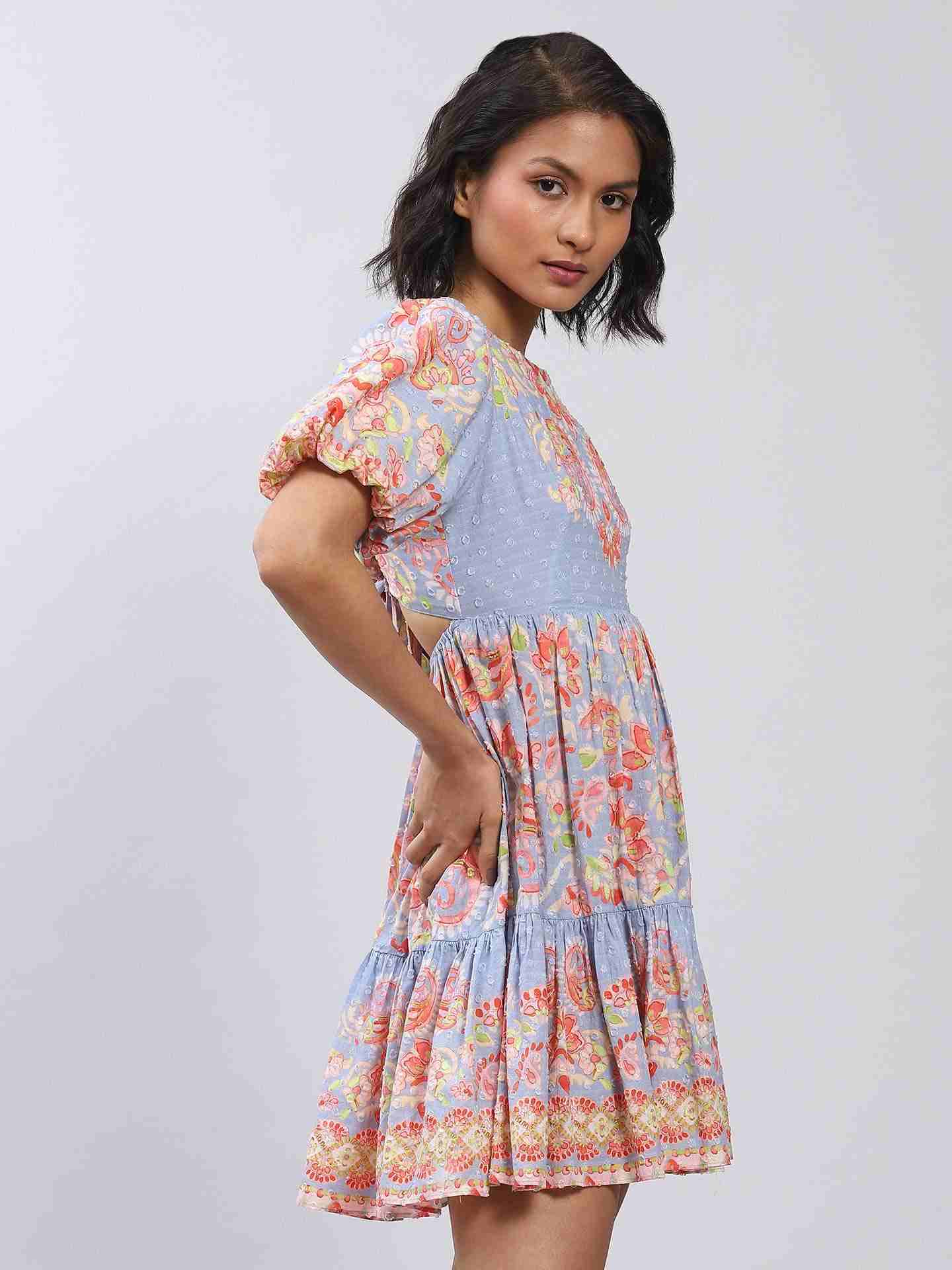 Blue Sisilia Short Dress