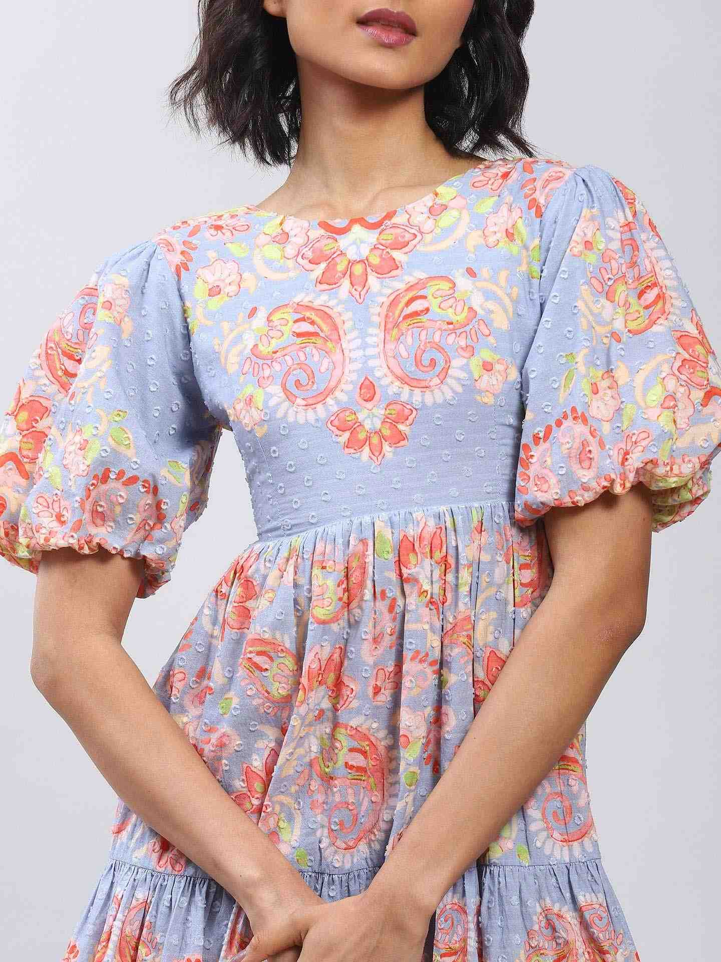 Blue Sisilia Short Dress