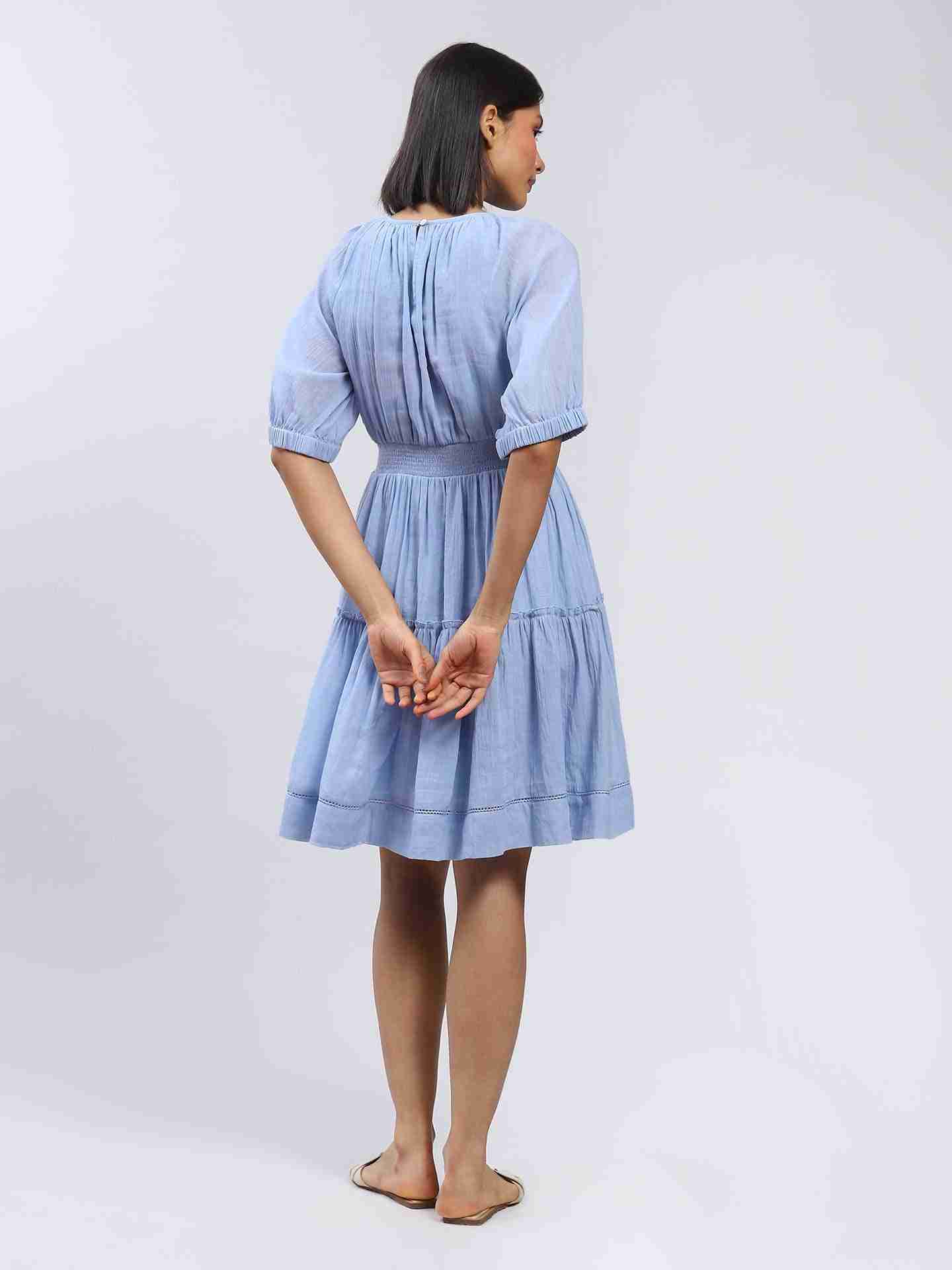 Sky Blue Core Classics Skater Dress