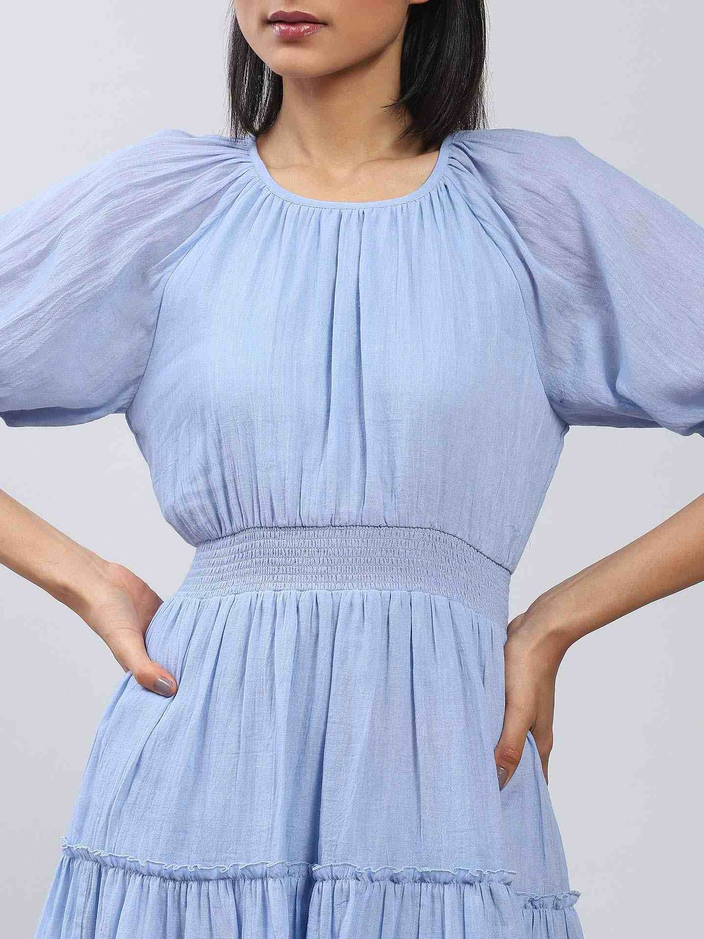 Sky Blue Core Classics Skater Dress