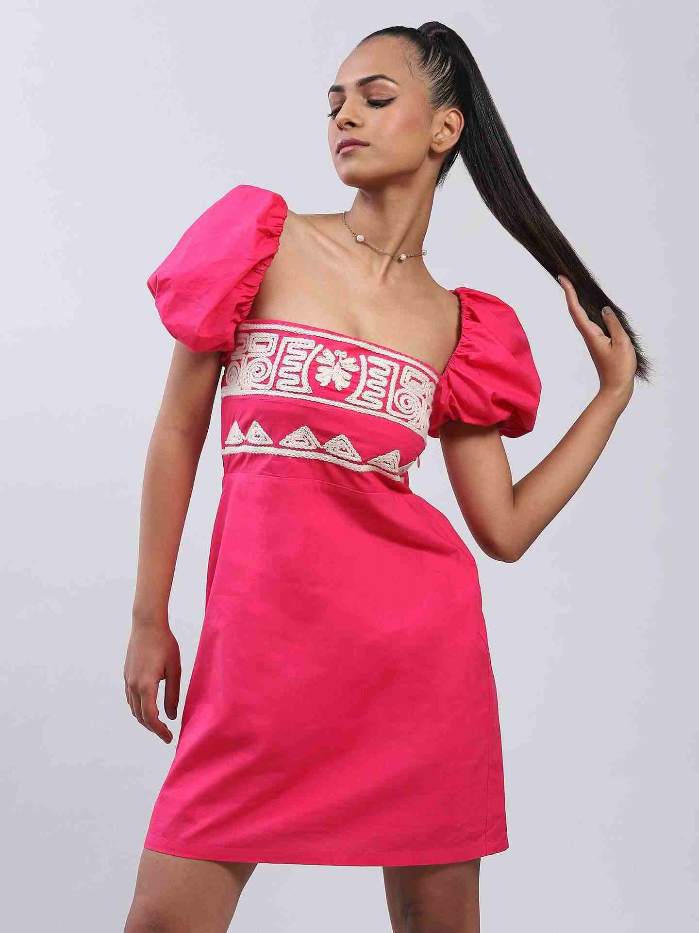 Fuchsia Vanessa Shift Dress