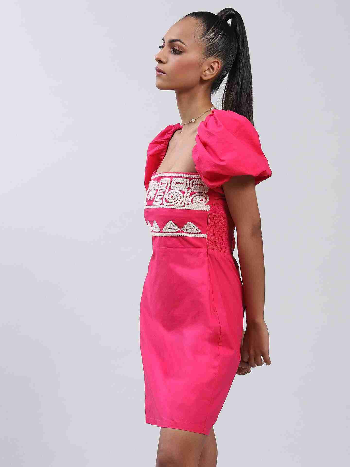 Fuchsia Vanessa Shift Dress