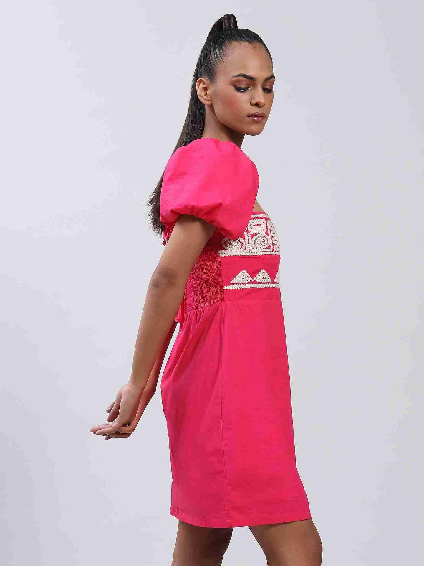 Fuchsia Vanessa Shift Dress