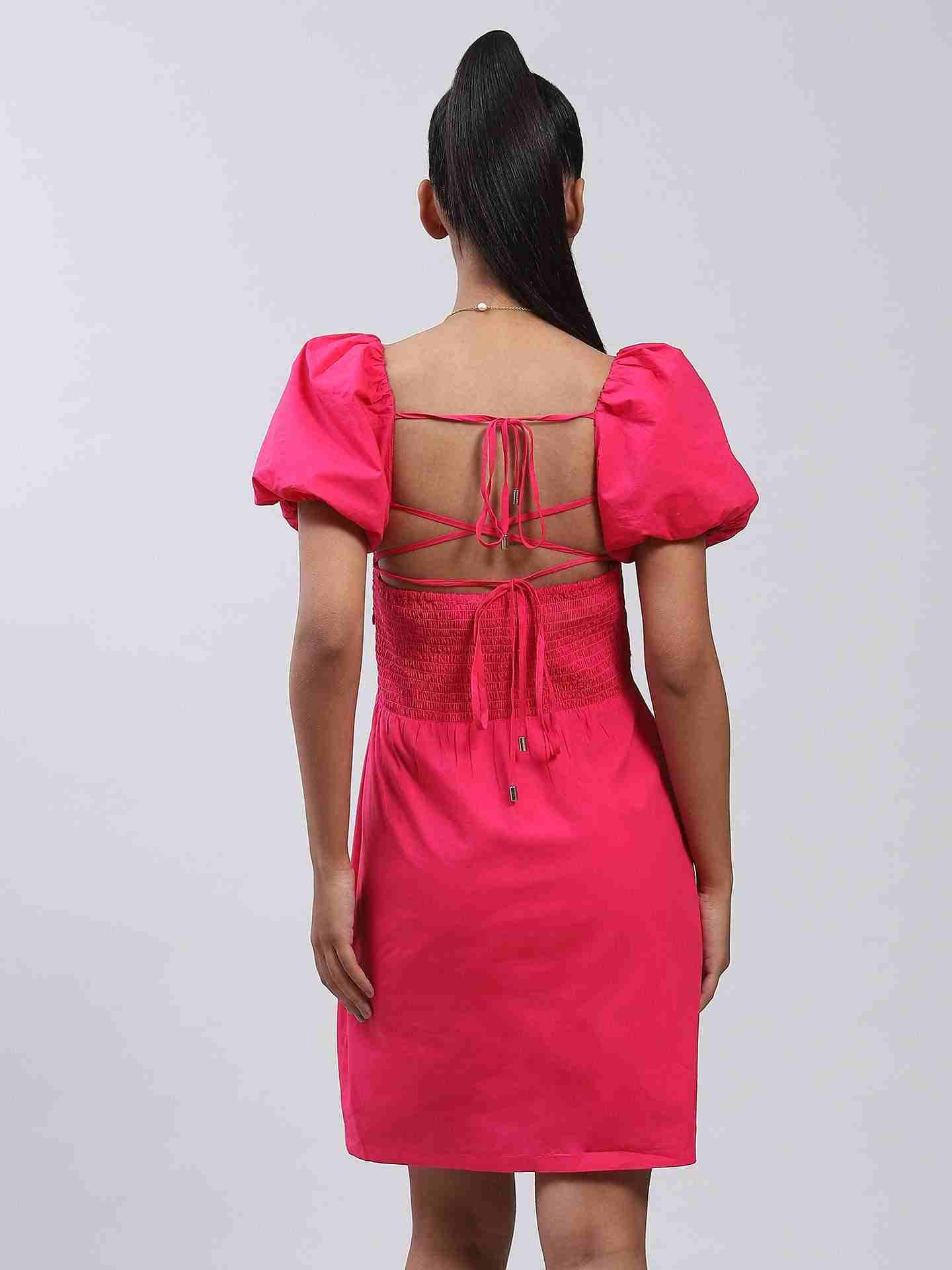 Fuchsia Vanessa Shift Dress