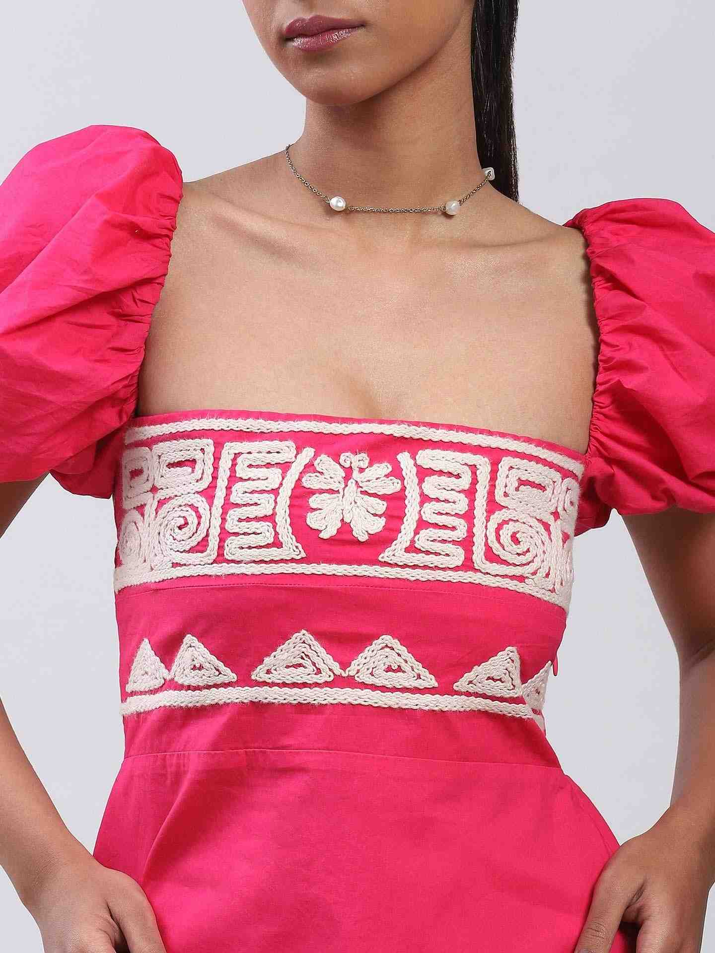 Fuchsia Vanessa Shift Dress