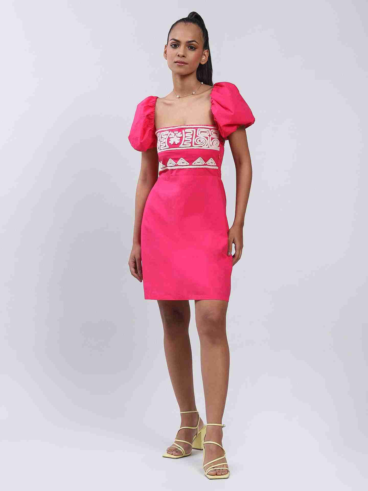 Fuchsia Vanessa Shift Dress