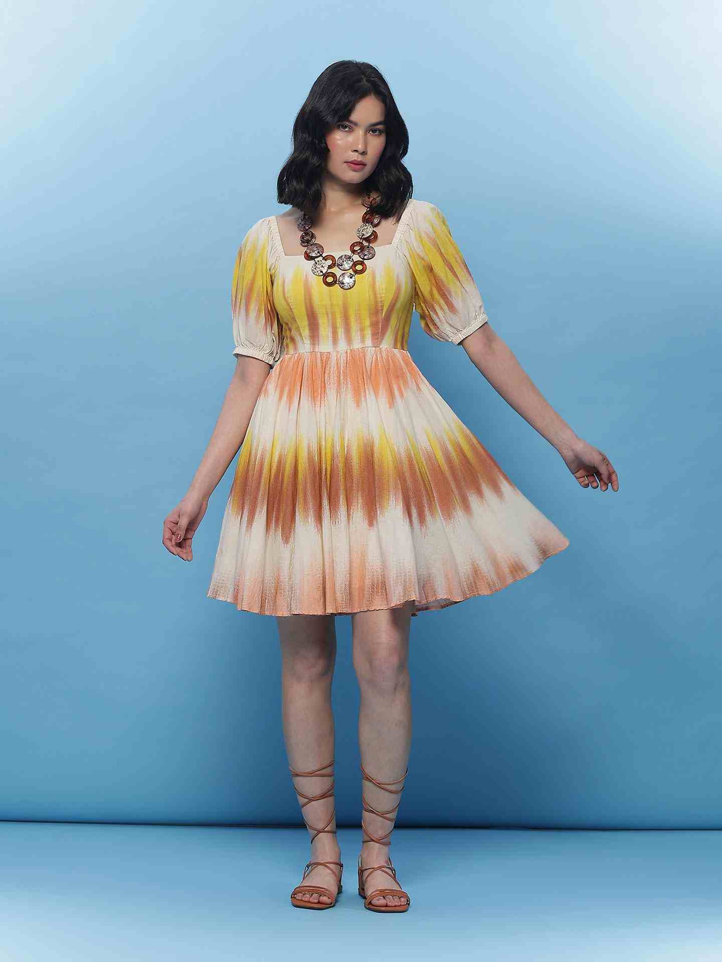 Rust Darcy Skater Dress