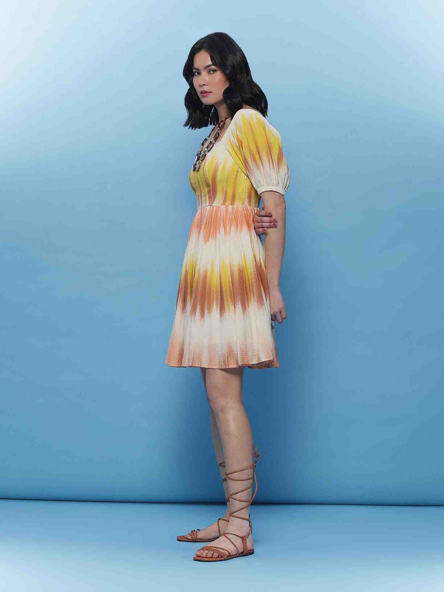 Rust Darcy Skater Dress