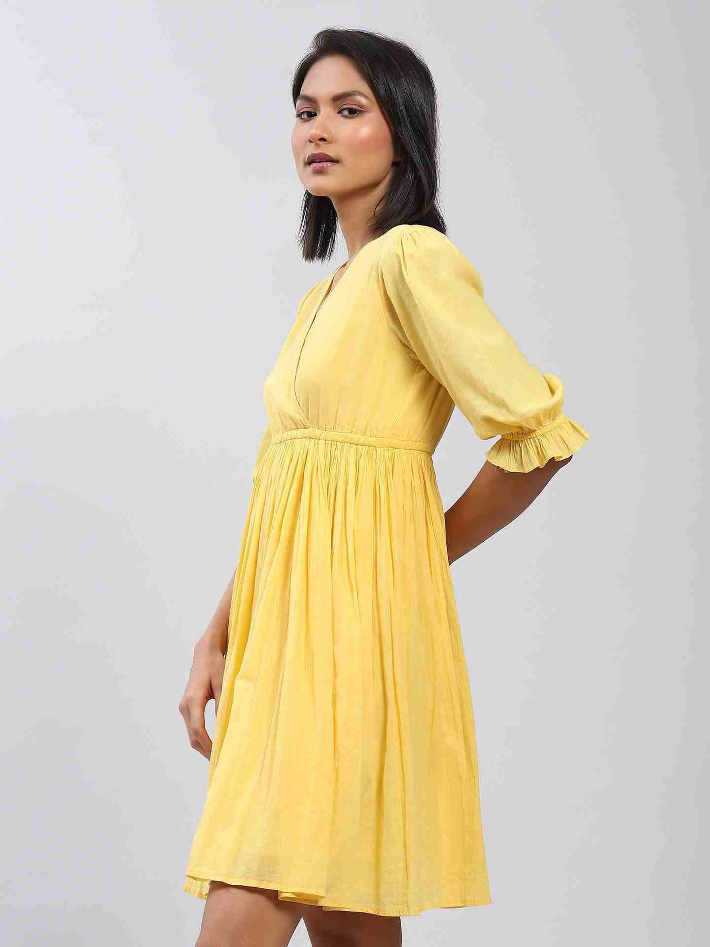 Yellow Core Classics Skater Dress