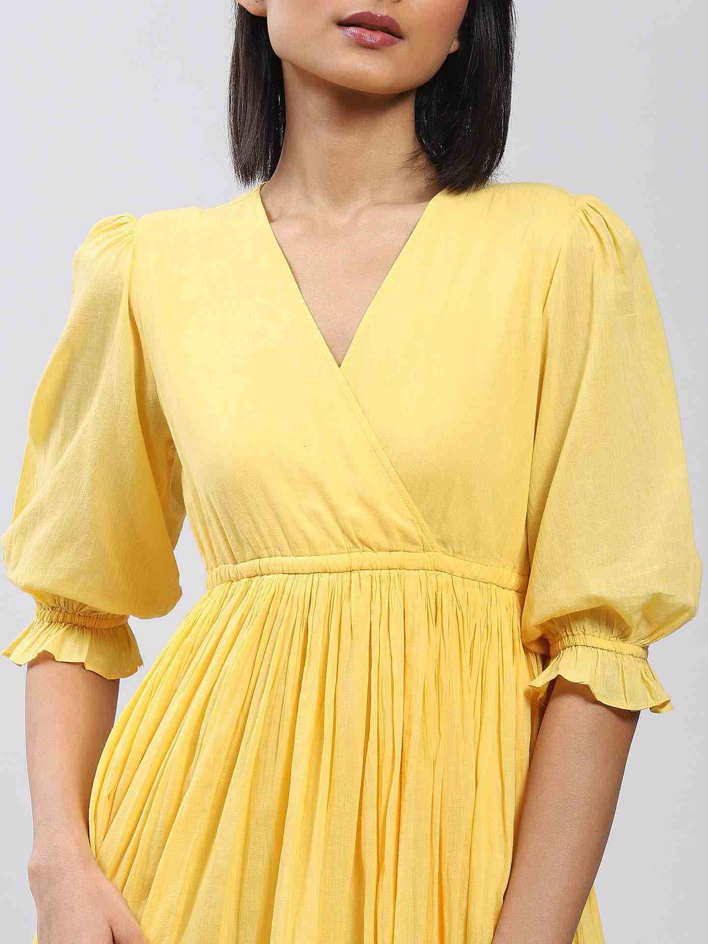 Yellow Core Classics Skater Dress