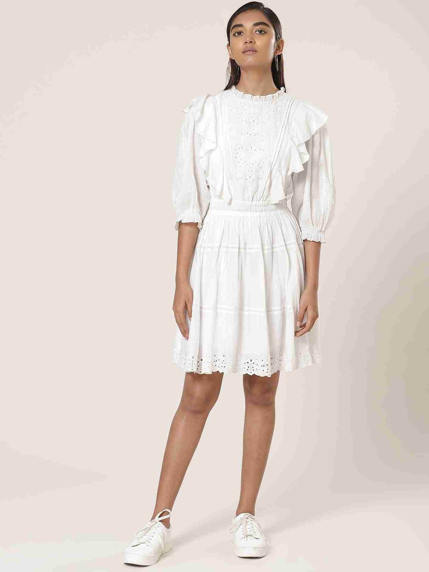 White Leisure Basics Dress