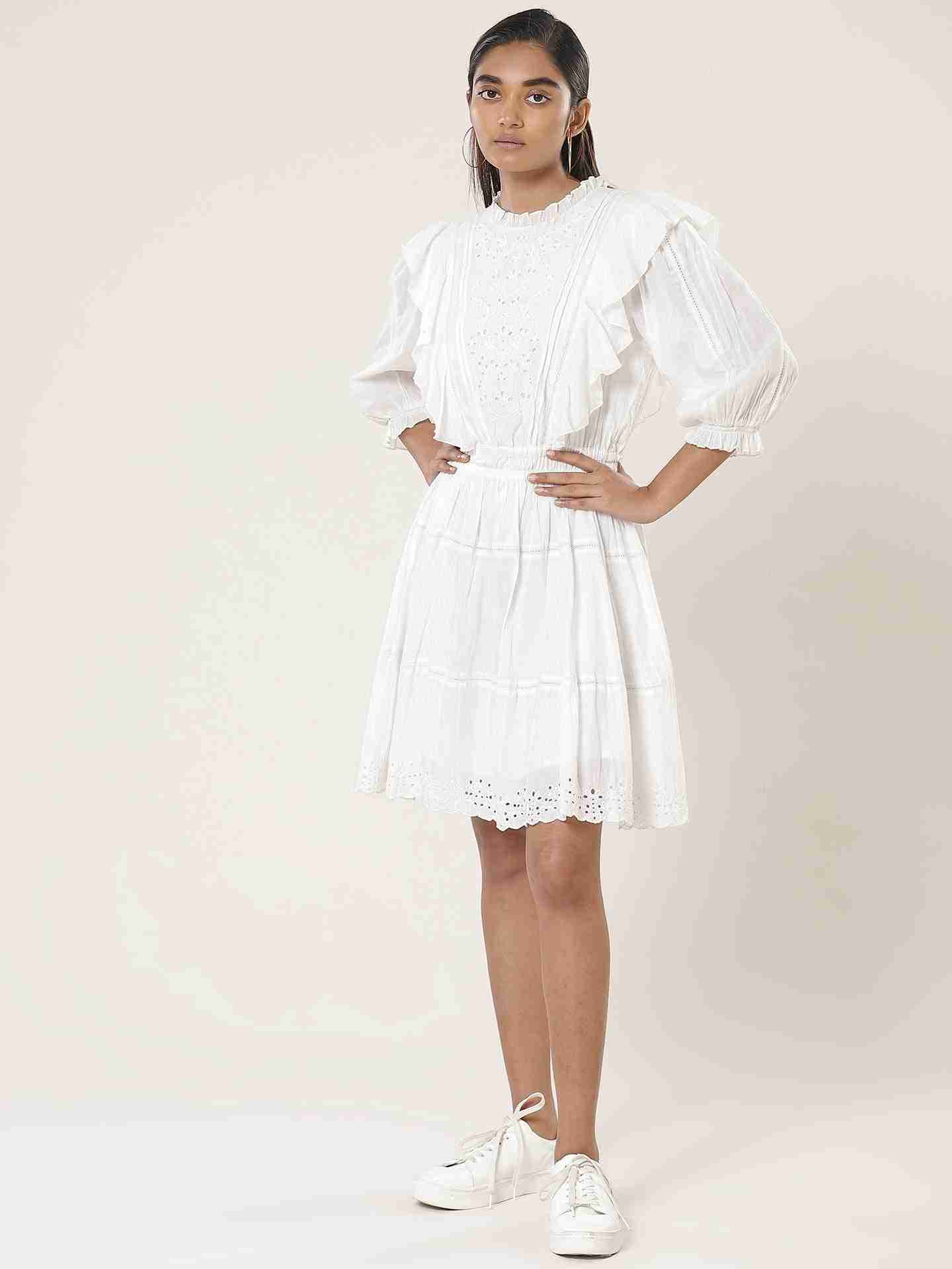White Leisure Basics Dress