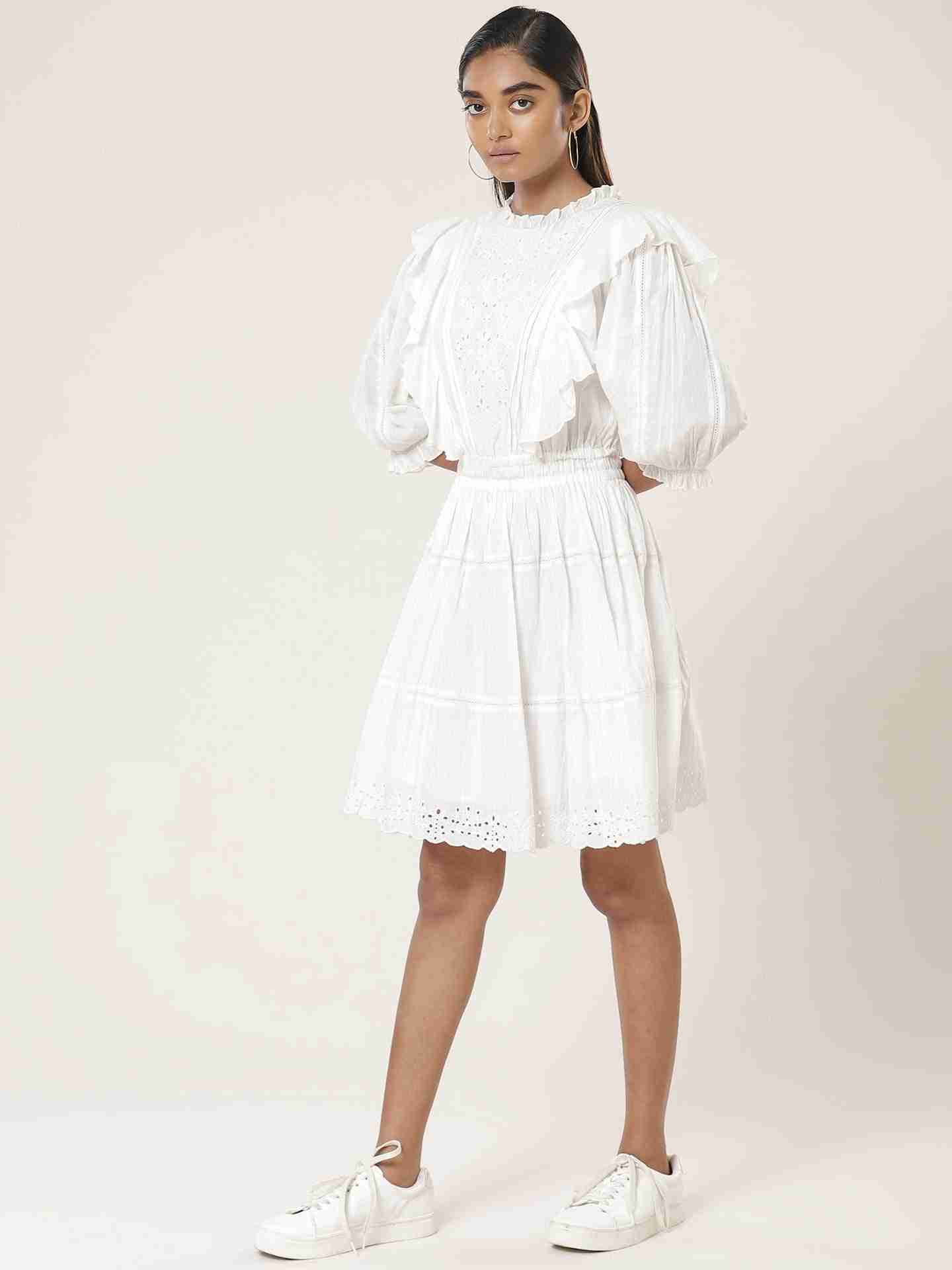 White Leisure Basics Dress