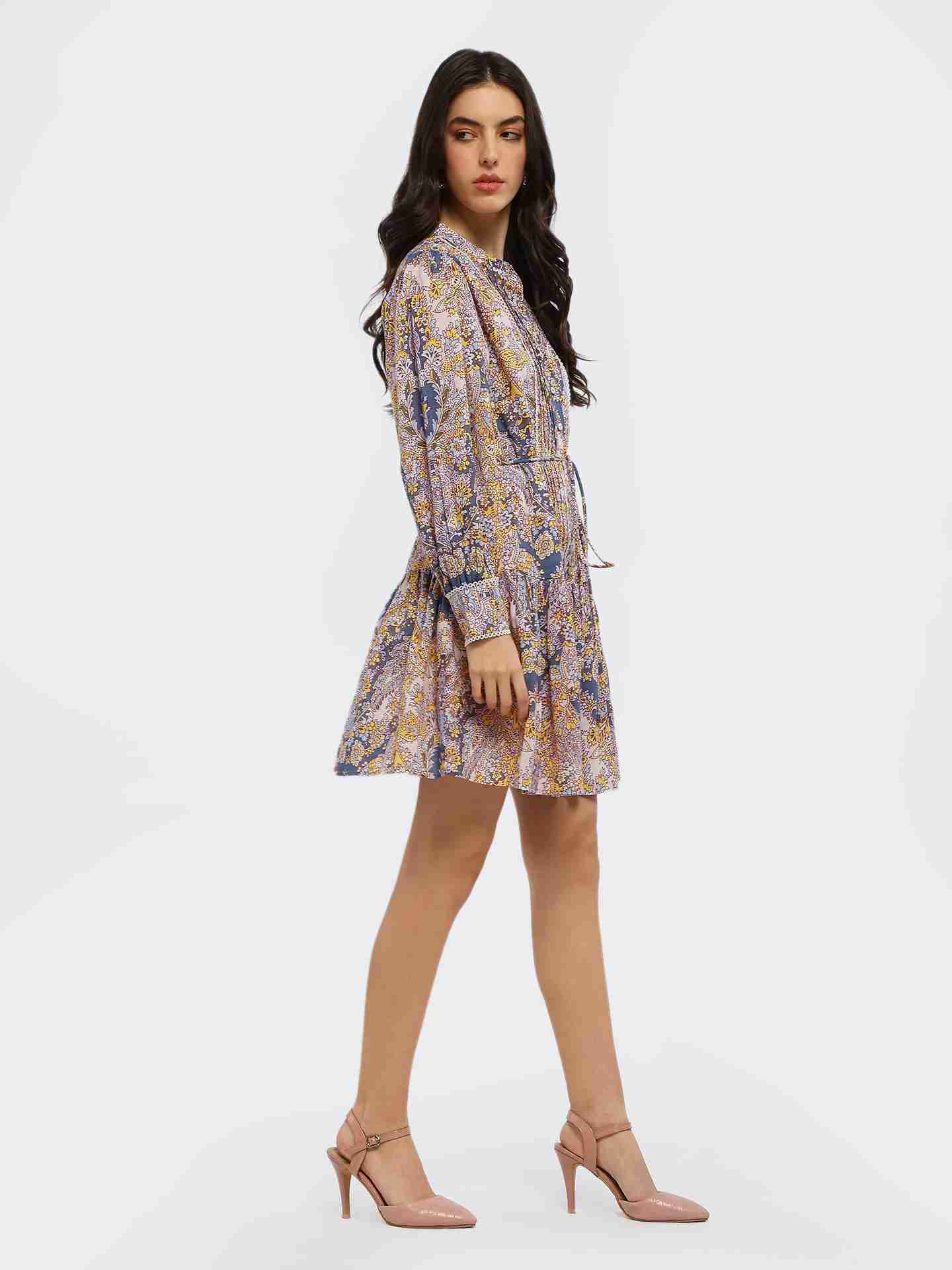 Yellow Nicolette Short Dress