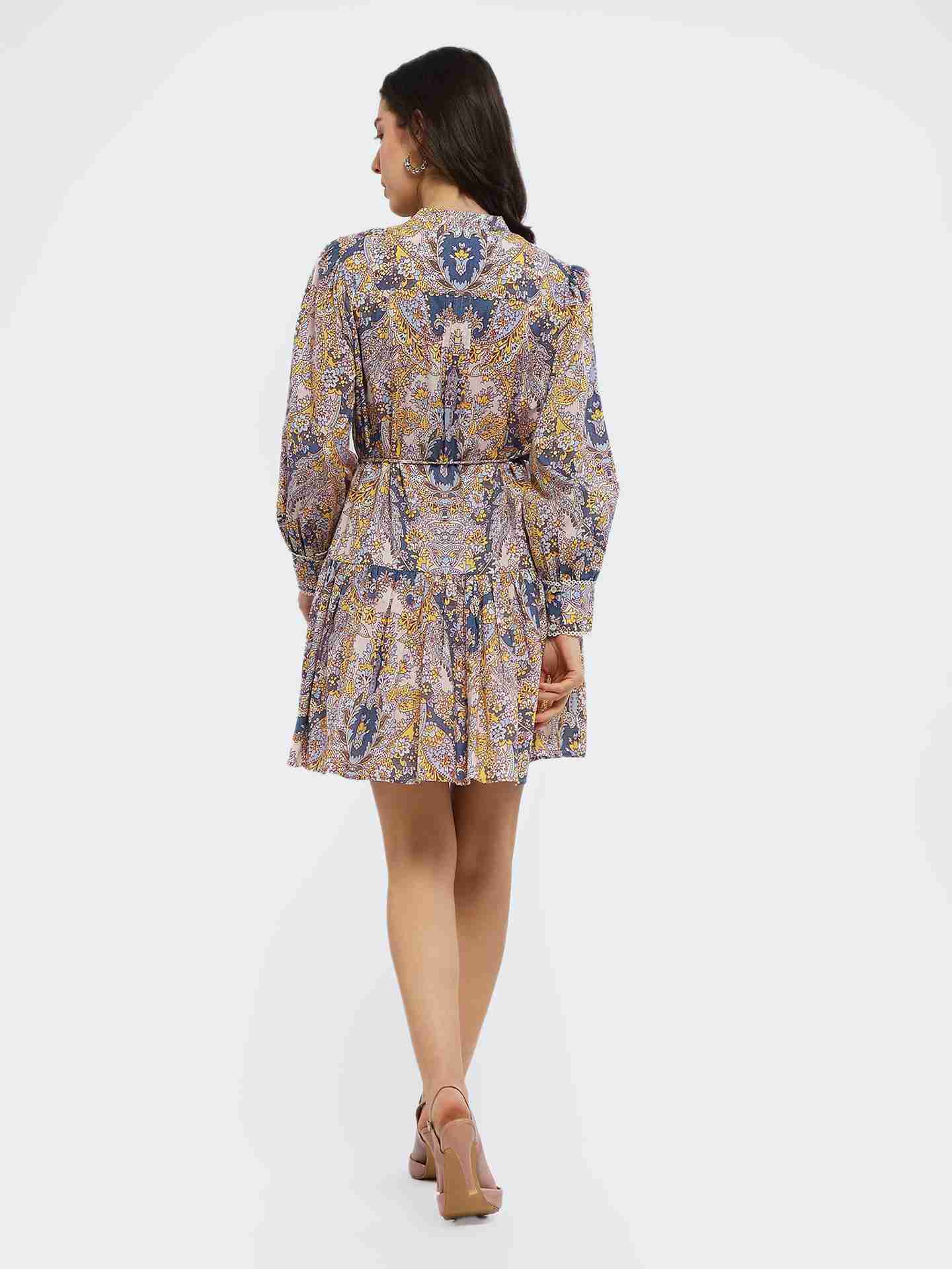 Yellow Nicolette Short Dress