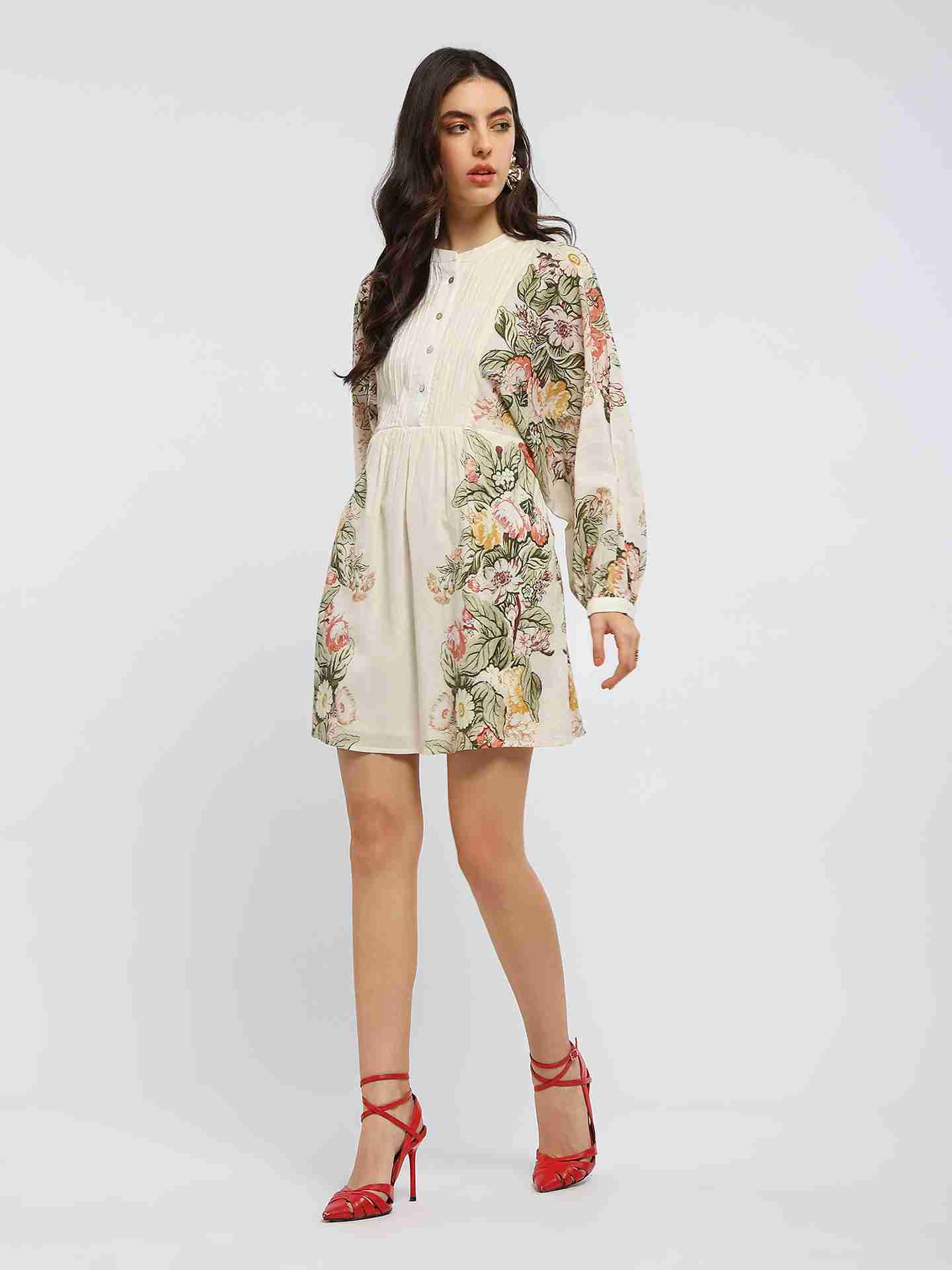 Ecru Bryony Short Dress