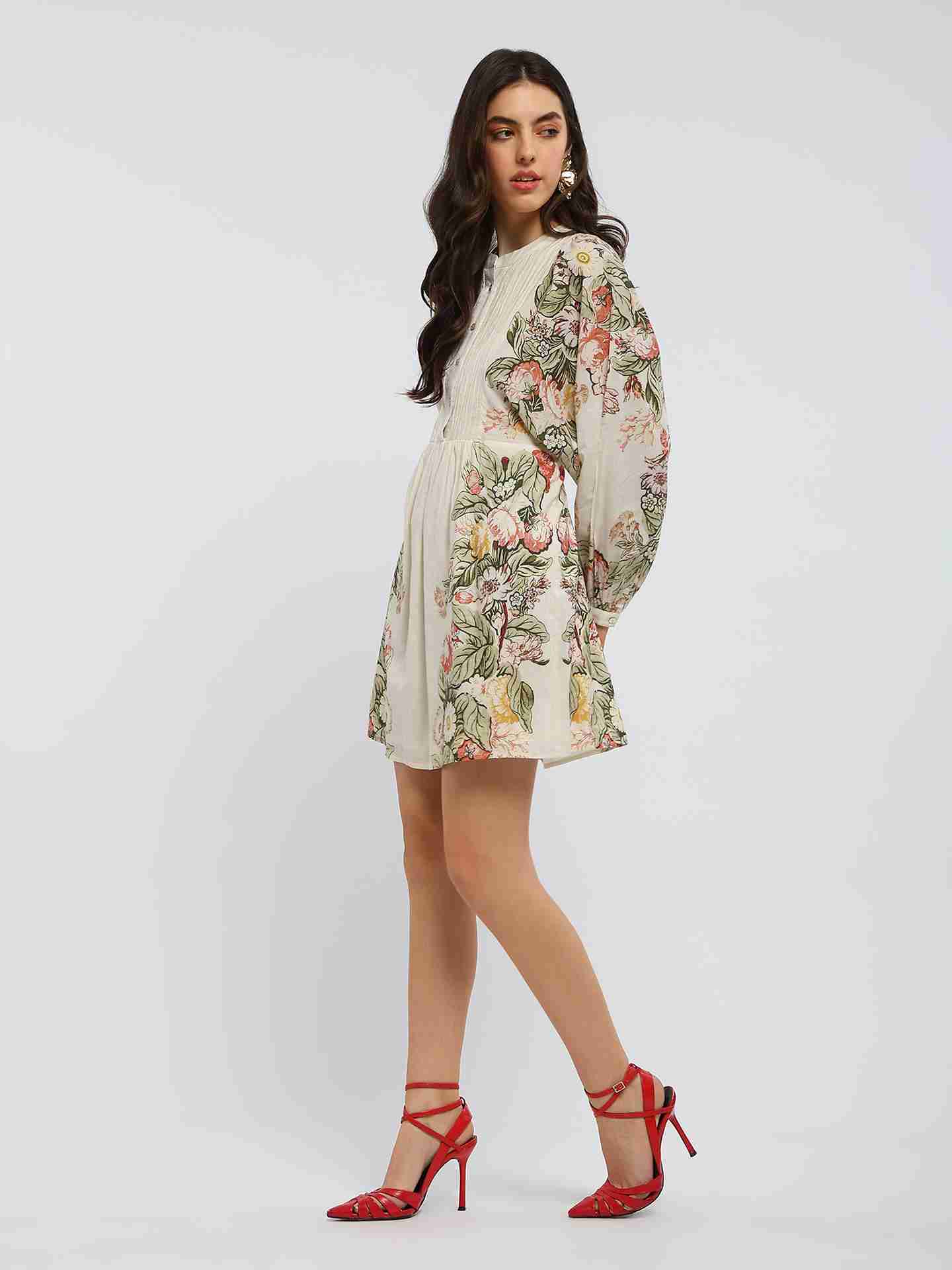 Ecru Bryony Short Dress