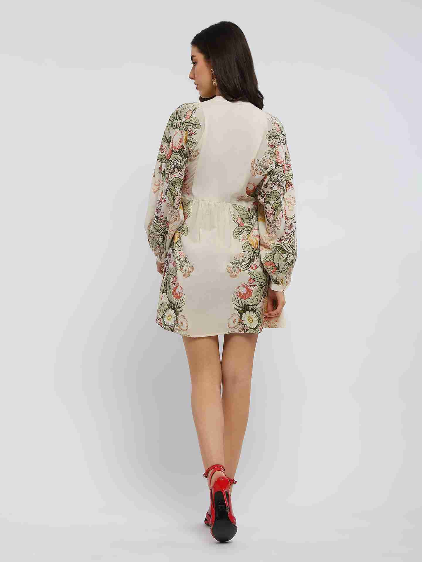 Ecru Bryony Short Dress