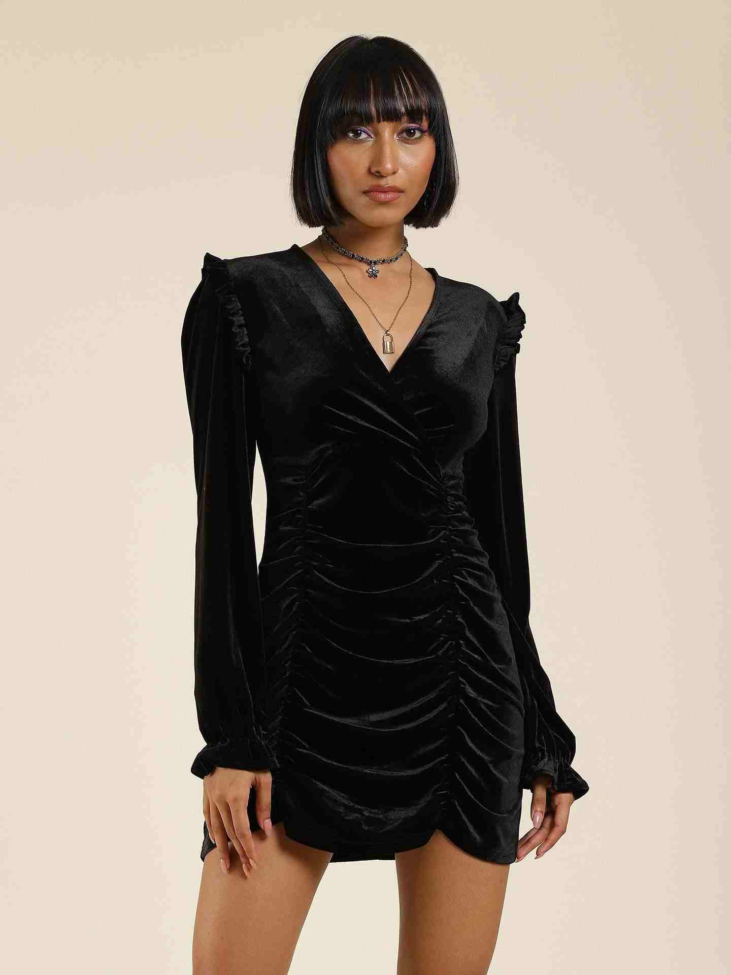 Black Antalya Bodycon Dress