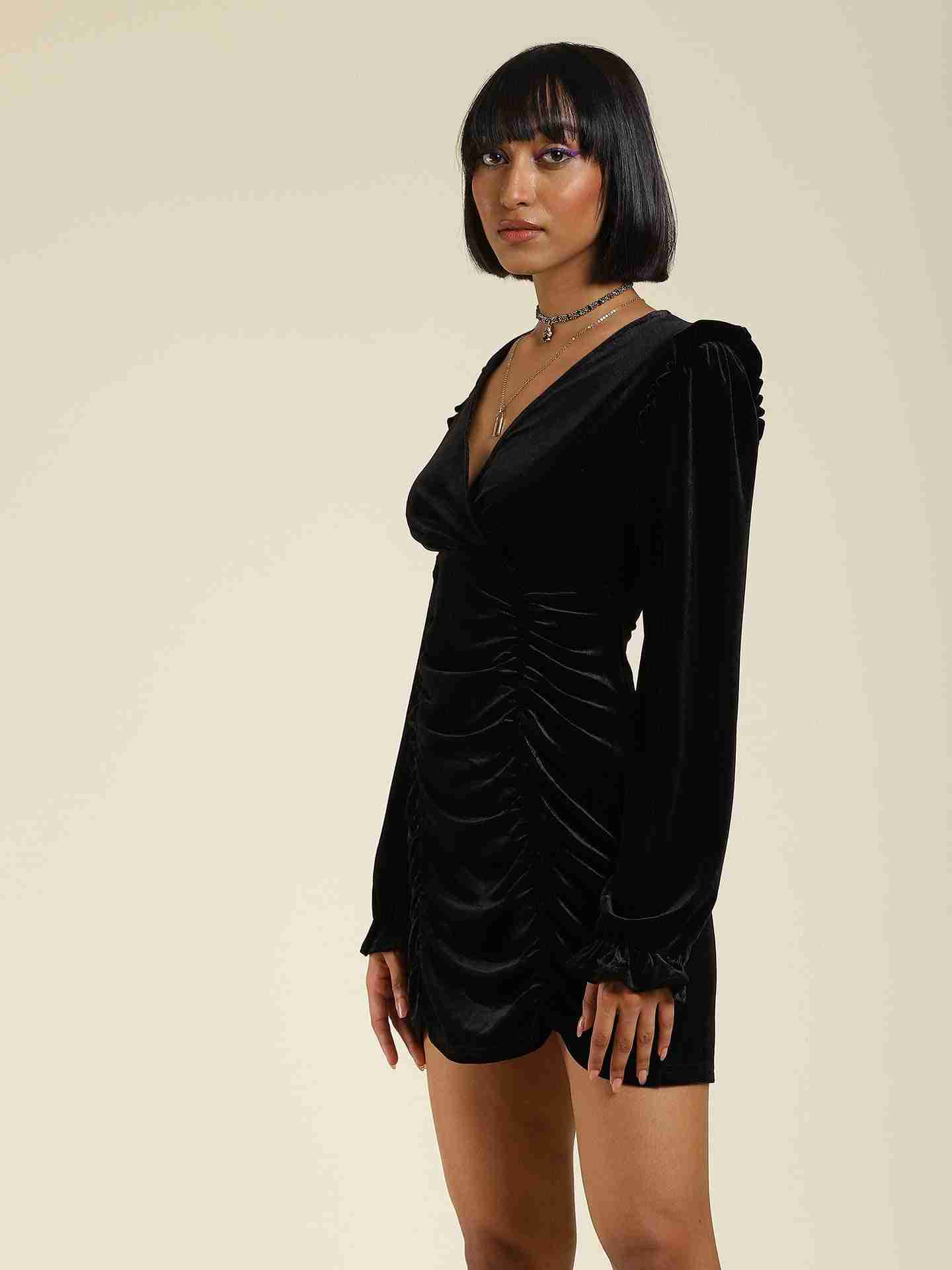 Black Antalya Bodycon Dress