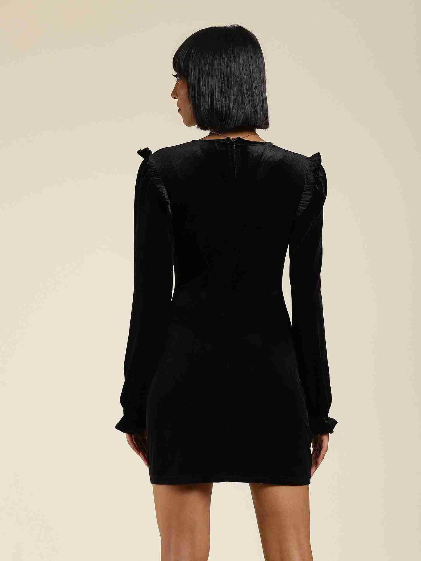 Black Antalya Bodycon Dress