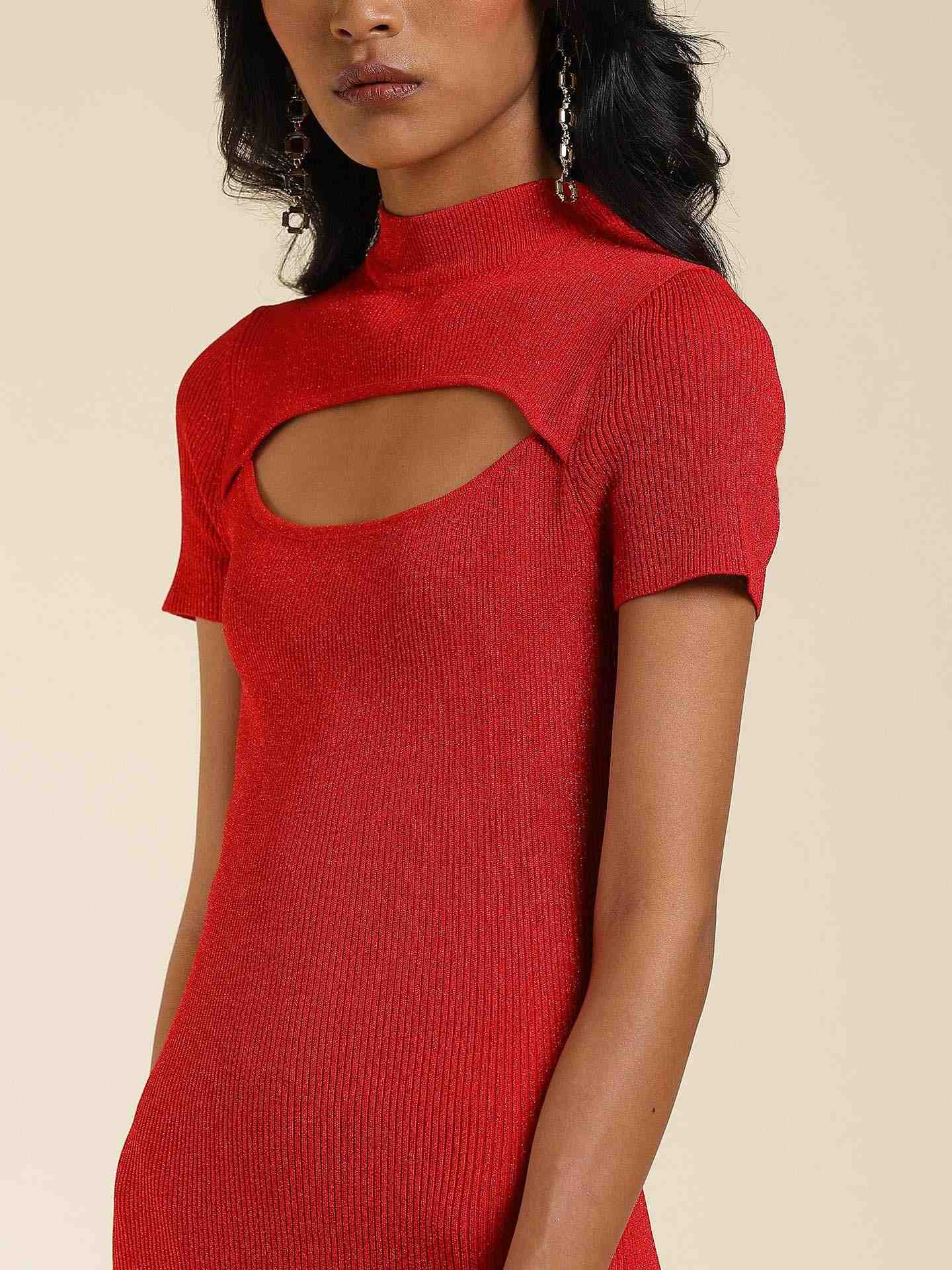 Red Antalya Bodycon Dress