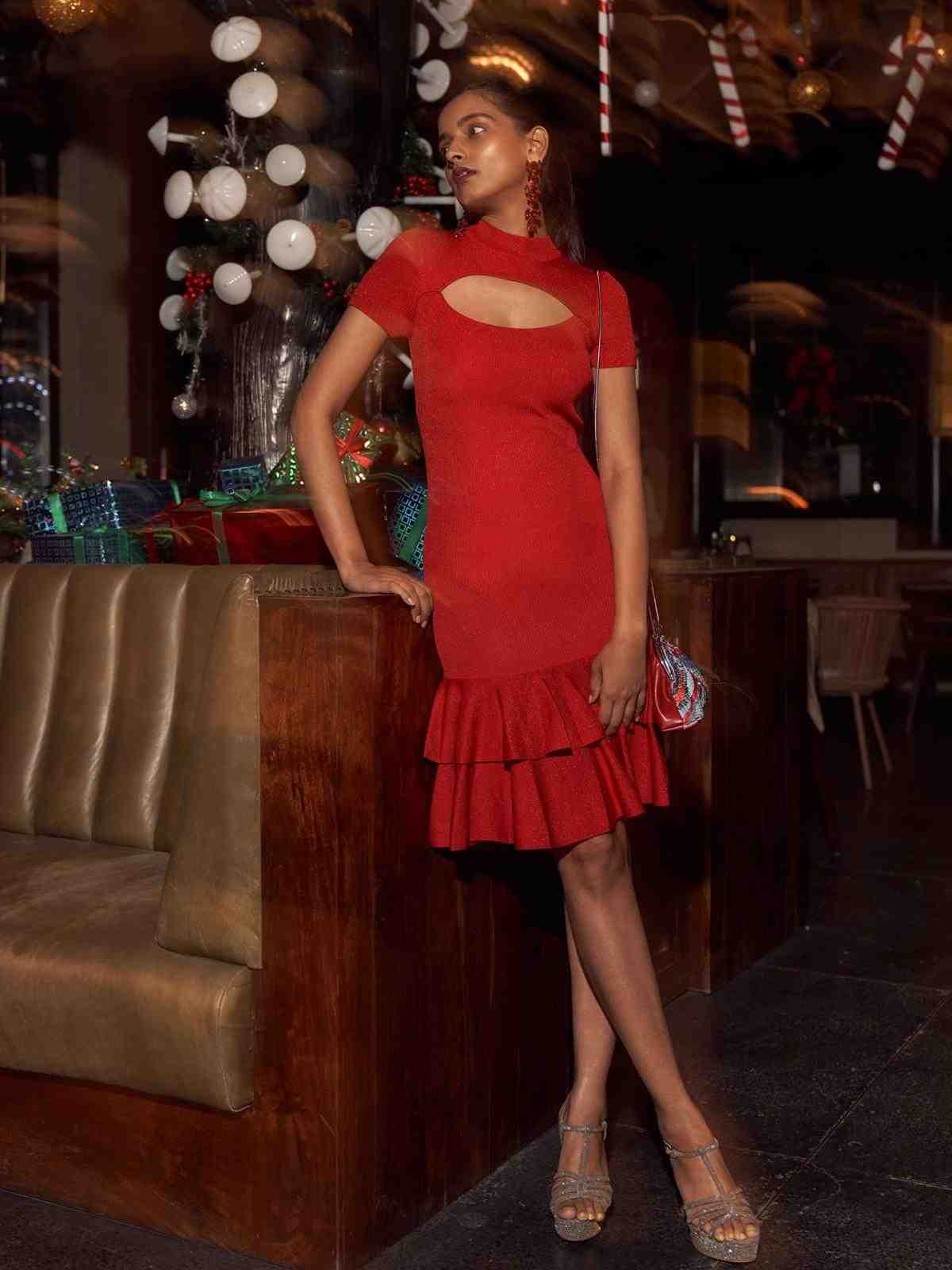 Red Antalya Bodycon Dress