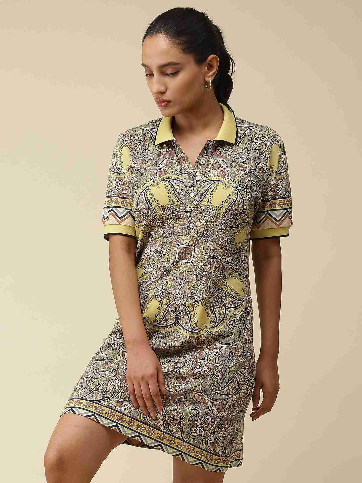 Olive Polo T-Shirt Dress