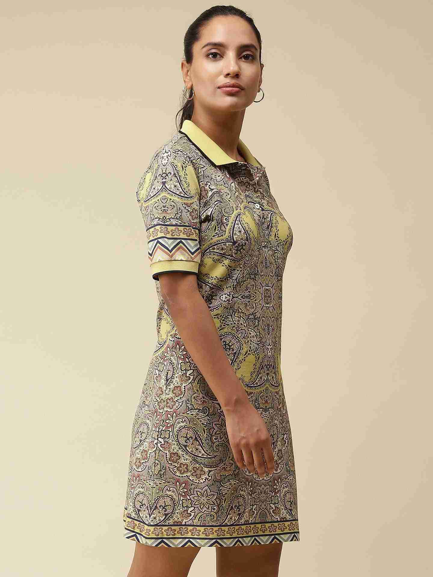 Olive Polo T-Shirt Dress