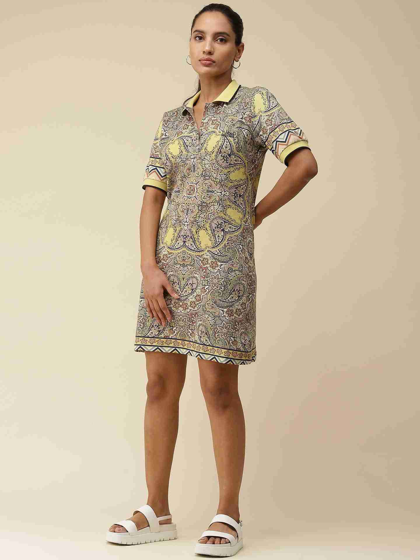 Olive Polo T-Shirt Dress