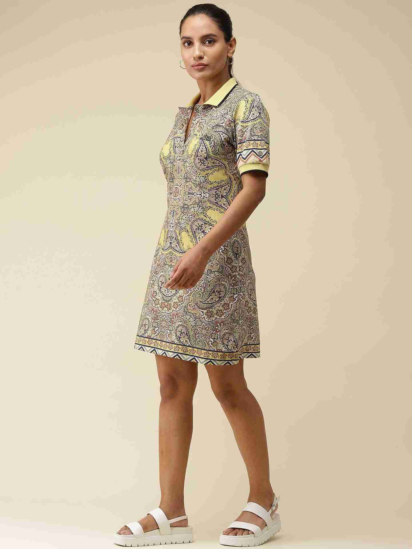 Olive Polo T-Shirt Dress