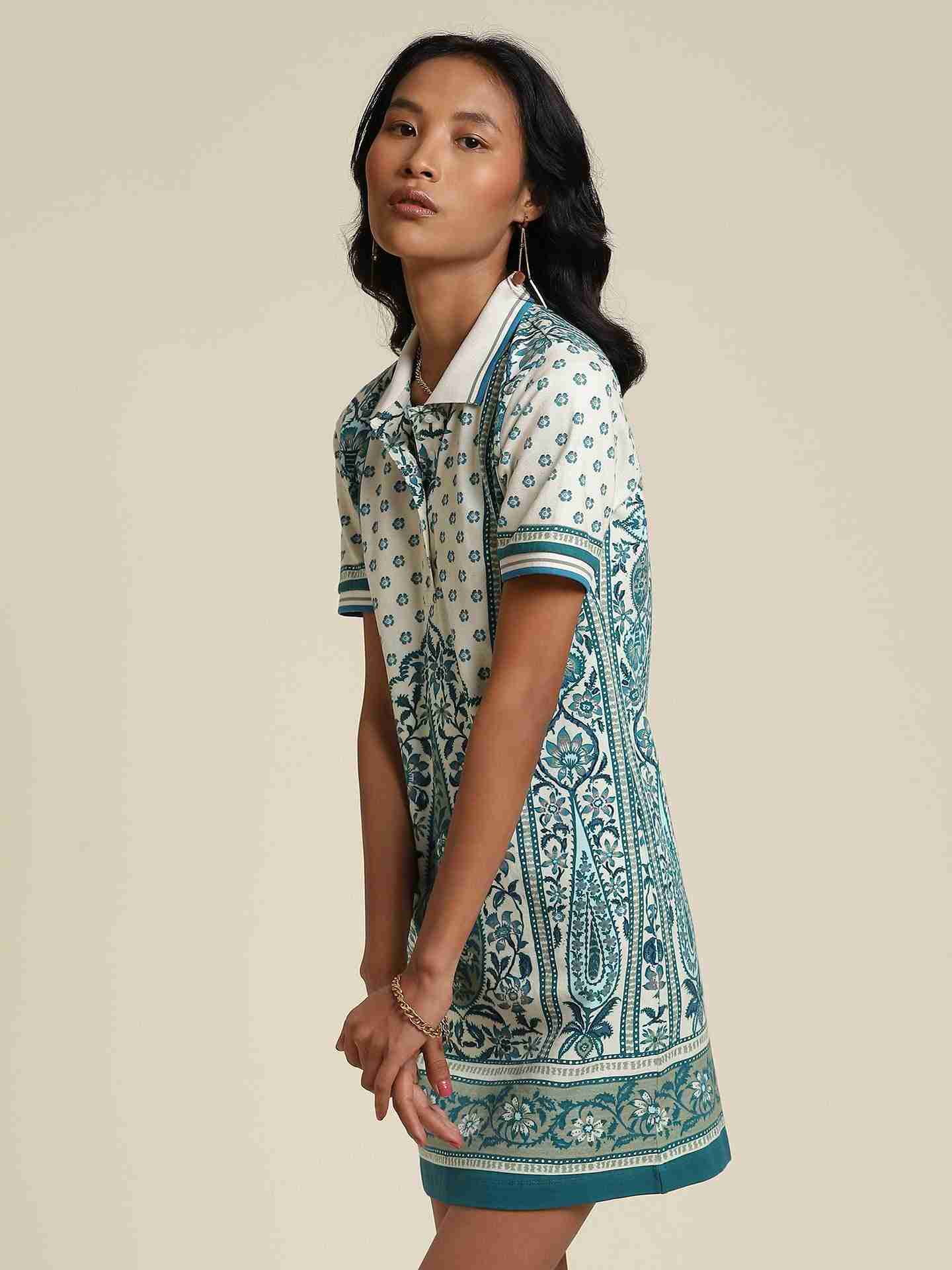 Green Polo T-Shirt Dress