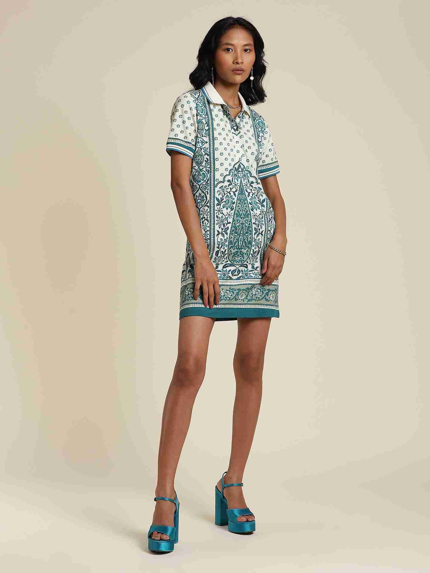 Green Polo T-Shirt Dress