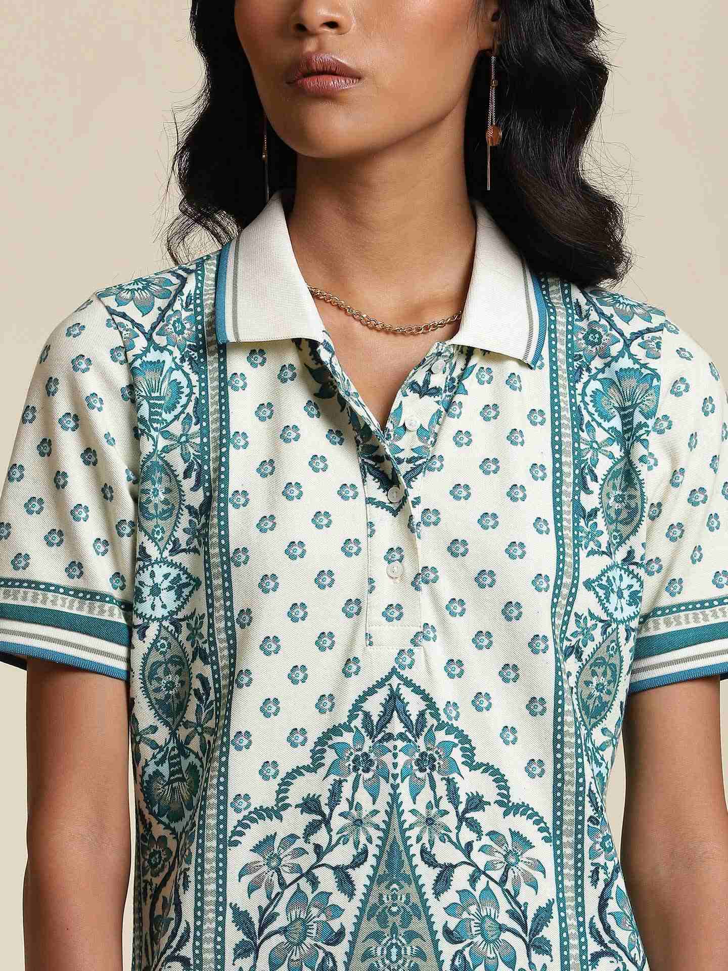 Green Polo T-Shirt Dress